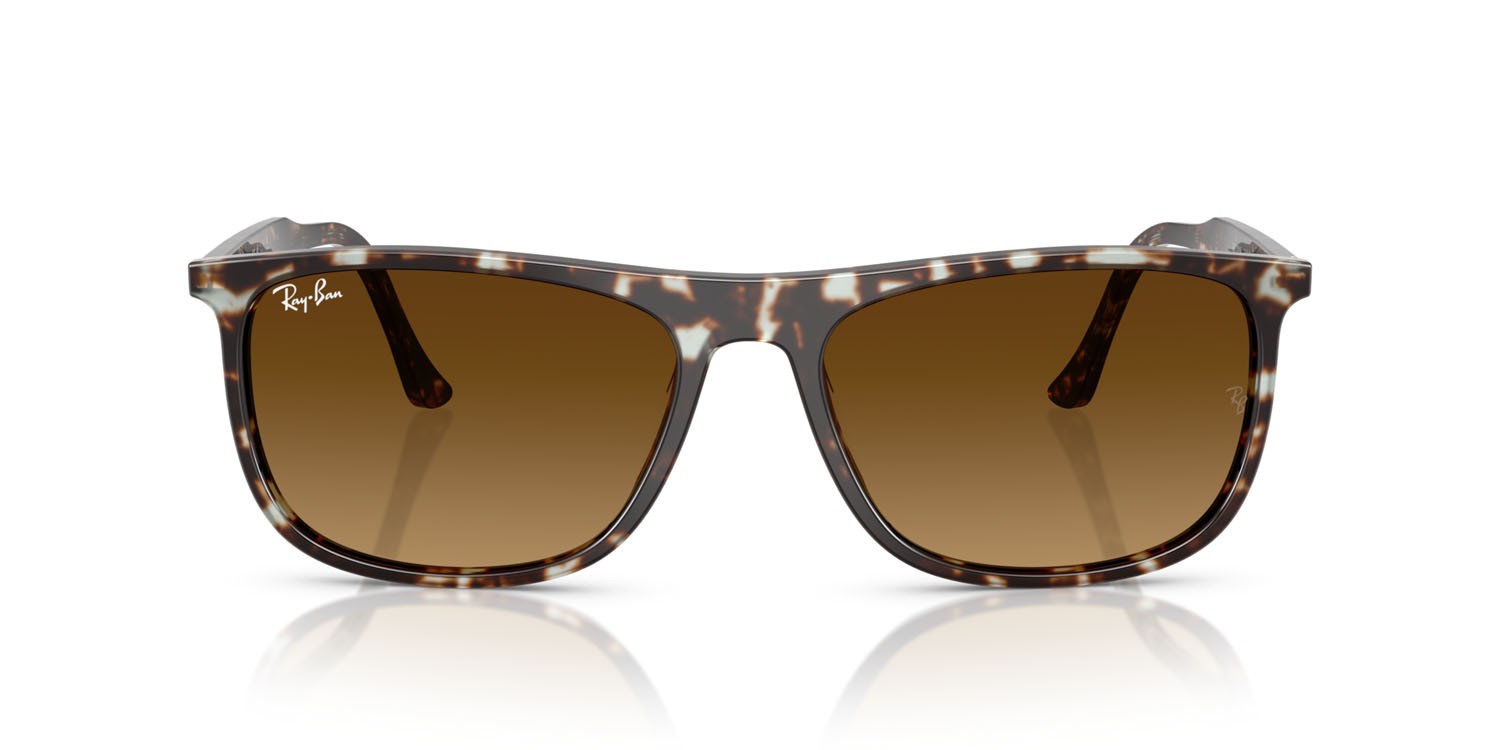 Sonnenbrillen Ray-Ban RB 2216 (143185) farbe giallo havana tartarugato form rechteckig gläser marrone sfumato