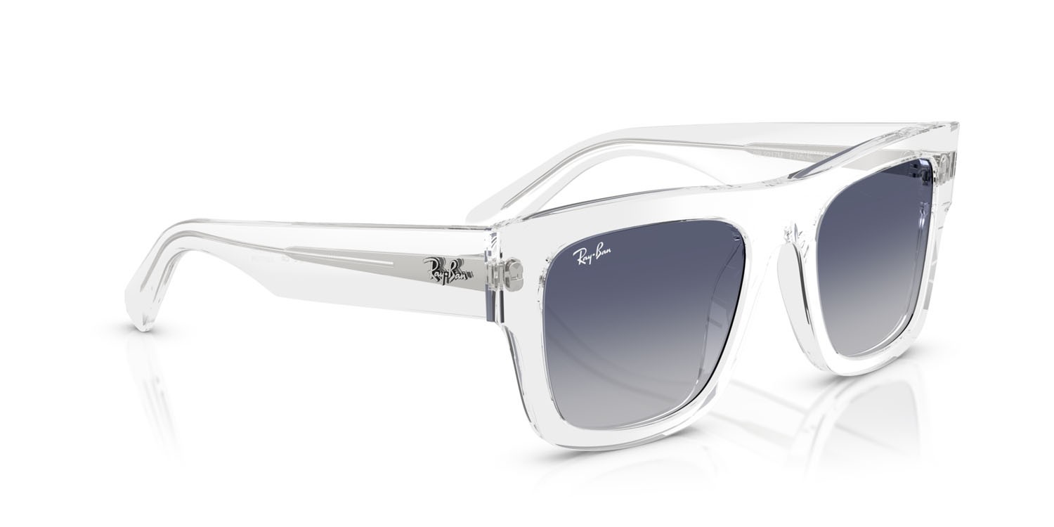 Sonnenbrillen Ray-Ban Scuderia Ferrari RB 2217M (F7064L) farbe trasparente form quadratisch gläser blu sfumato grigio