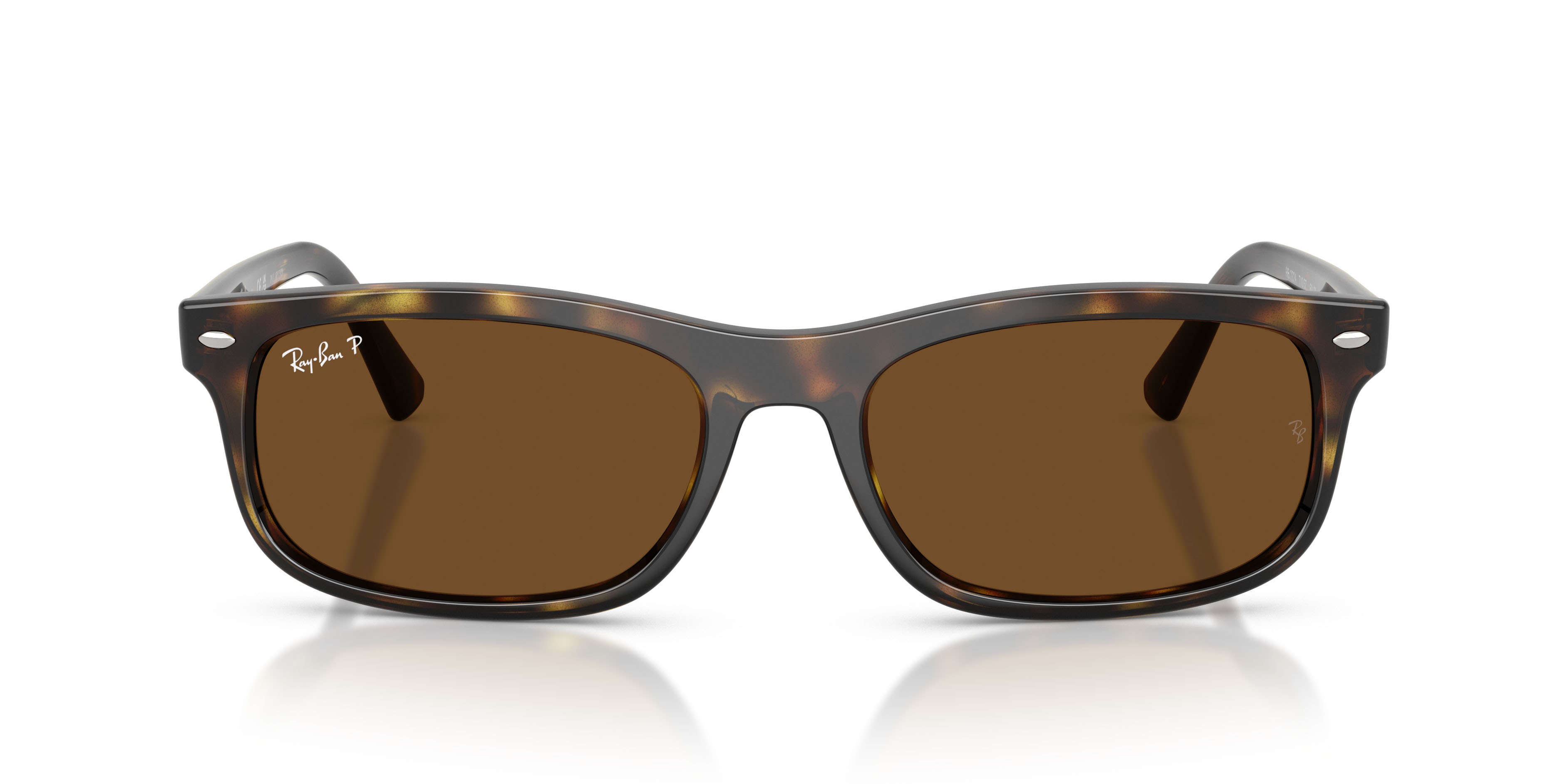 Sonnenbrillen Ray-Ban RB 2224 (710/57) farbe havana form rechteckig gläser polar marrone