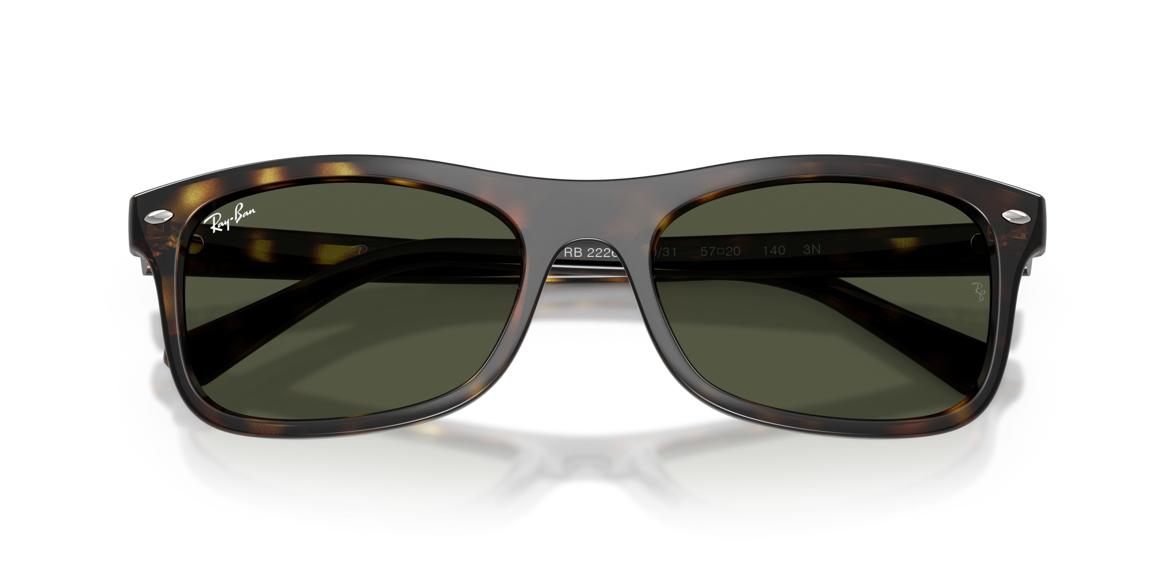 Sonnenbrillen Ray-Ban RB 2226 (710/31) farbe havana form quadratisch gläser verde