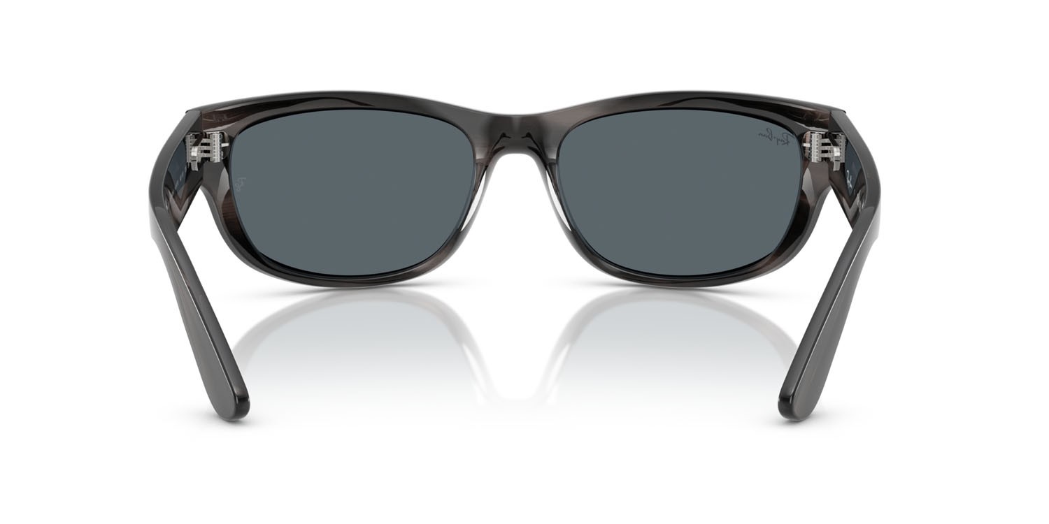 Sunglasses Ray-Ban Mega Balorama RB 2289 (1404R5) color striato grigio shape square lenses blu
