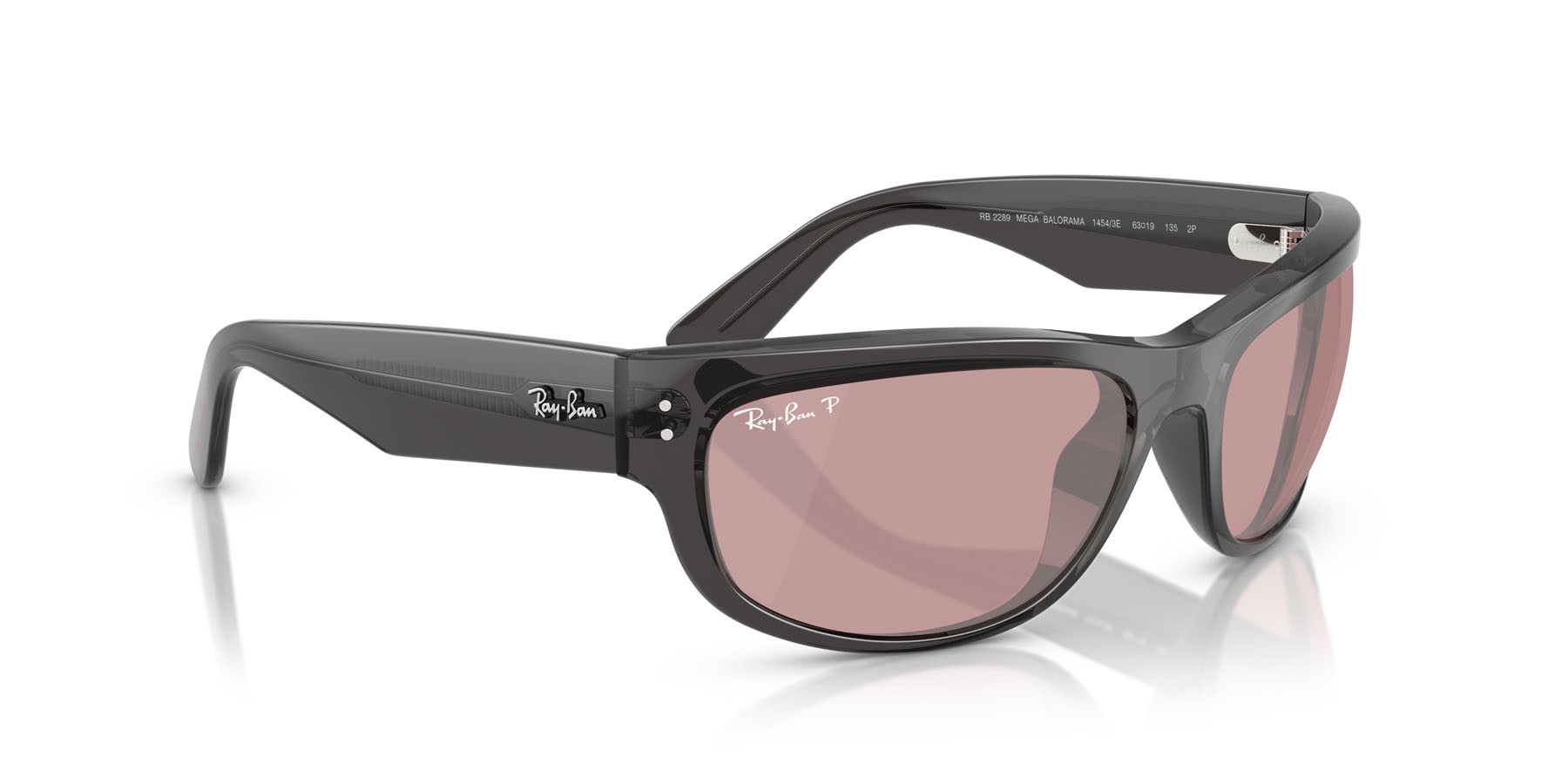 Sonnenbrillen Ray-Ban Mega Balorama Star Wars RB 2289 (14543E) farbe nero trasparente form quadratisch gläser polarizzata rosa