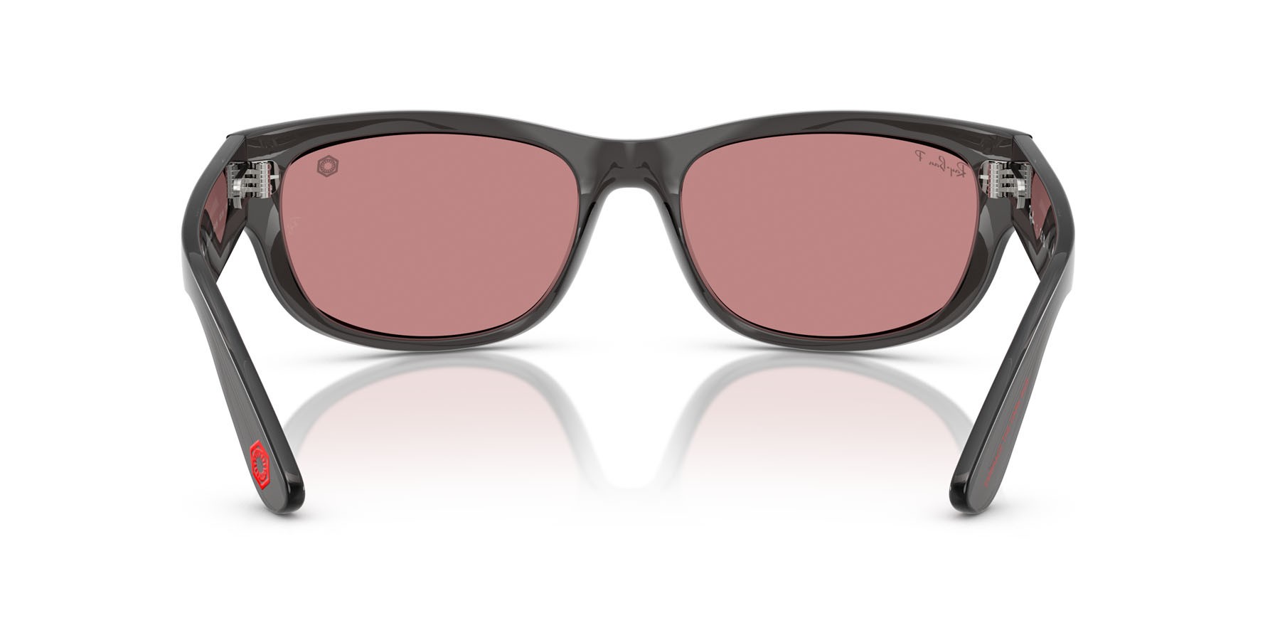 Sonnenbrillen Ray-Ban Mega Balorama Star Wars RB 2289 (14543E) farbe nero trasparente form quadratisch gläser polarizzata rosa