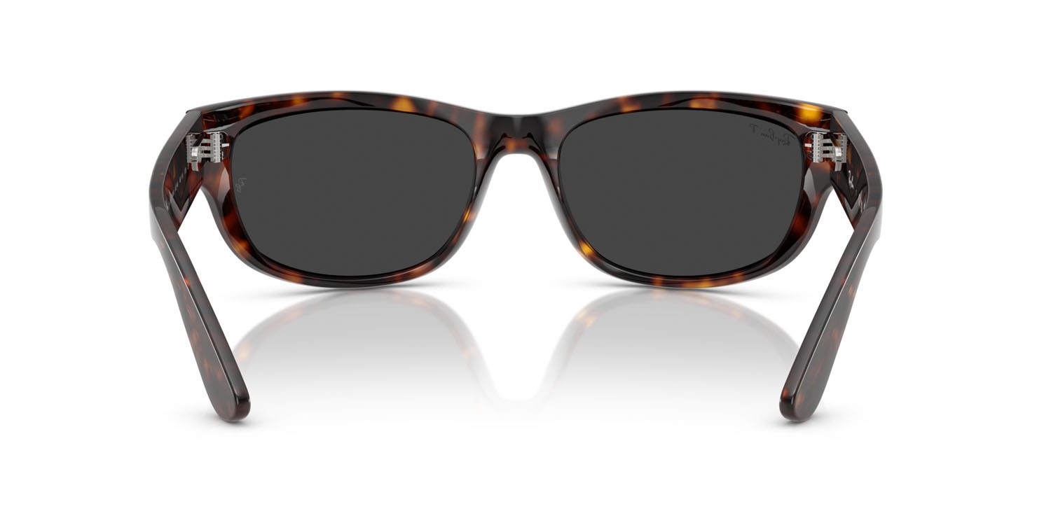 Sonnenbrillen Ray-Ban Mega Balorama RB 2289 (902/48) farbe havana form quadratisch gläser polar nera