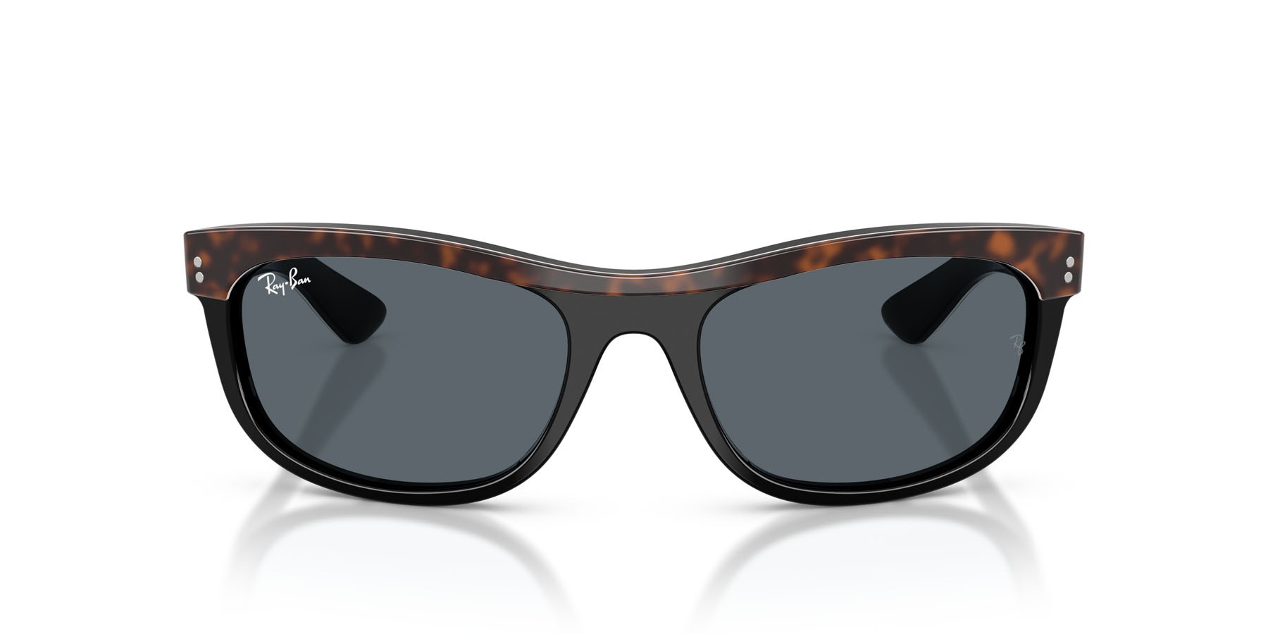 Sonnenbrillen Ray-Ban Balorama RB 2489 (1441R5) farbe havana on black form rechteckig gläser blu