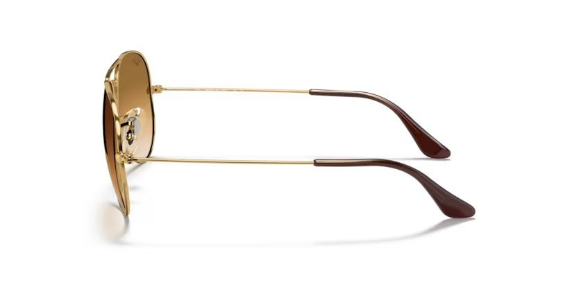 Occhiali da sole Ray-Ban Aviator Gradient RB 3025 (001/51)  colore gold forma aviator lenti crystal brown gradient