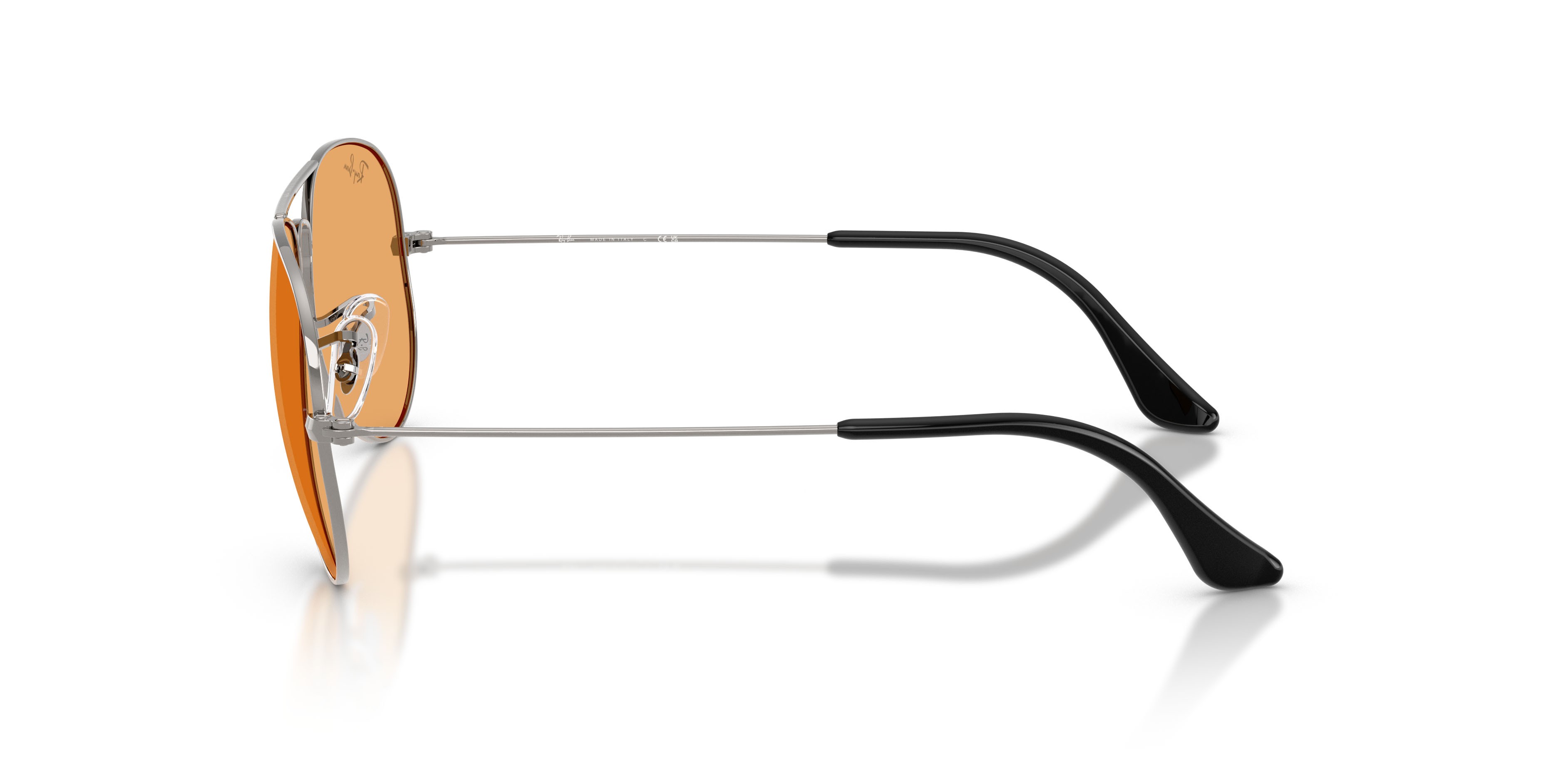 Sonnenbrillen Ray-Ban Aviator RB 3025 (004/33) farbe gunmetal form aviator gläser arancione