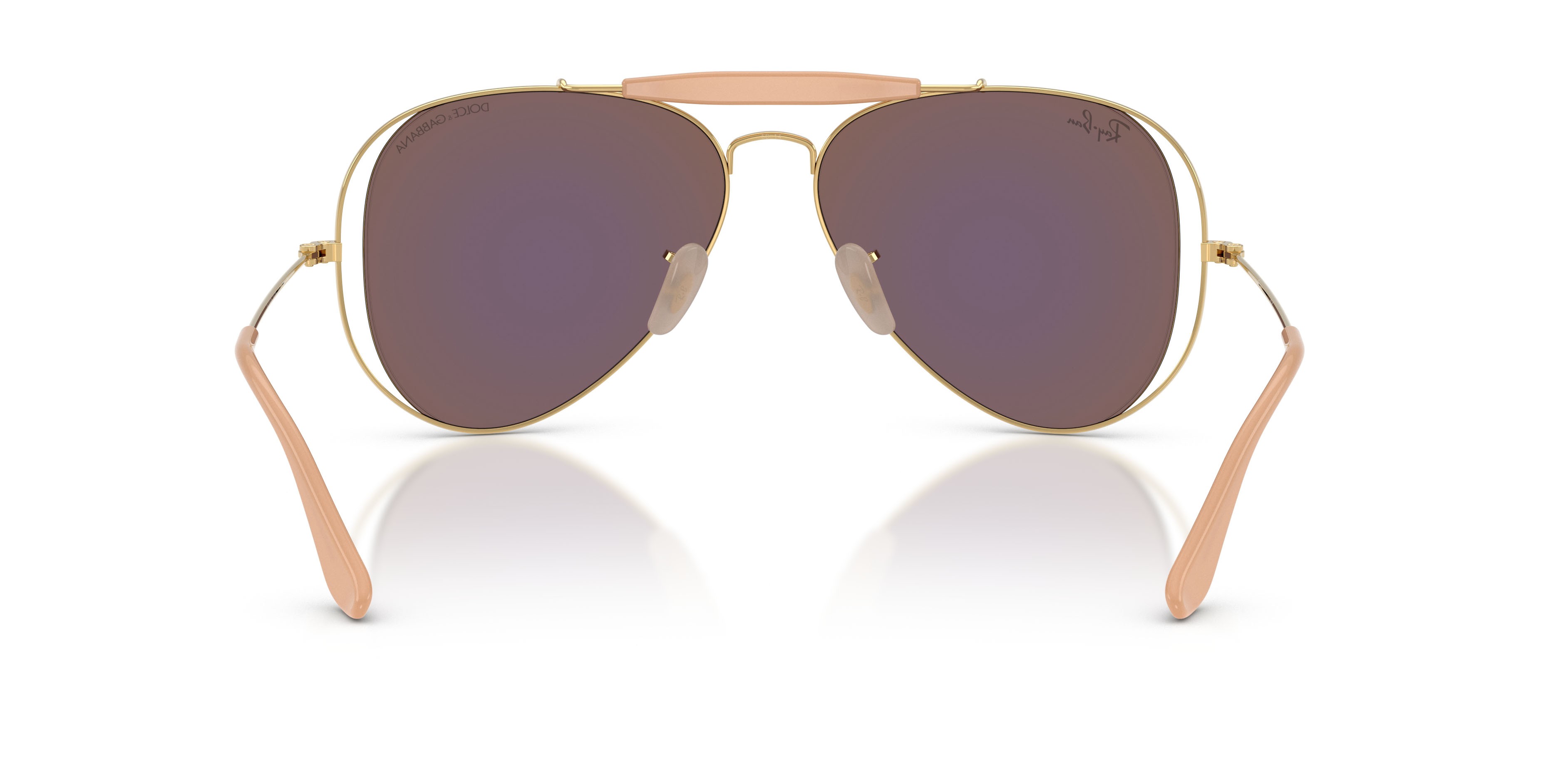 Sonnenbrillen Ray-Ban x Dolce & Gabbana RB 3029M (001/8N) farbe oro arista form aviator gläser grigio verde specchiato