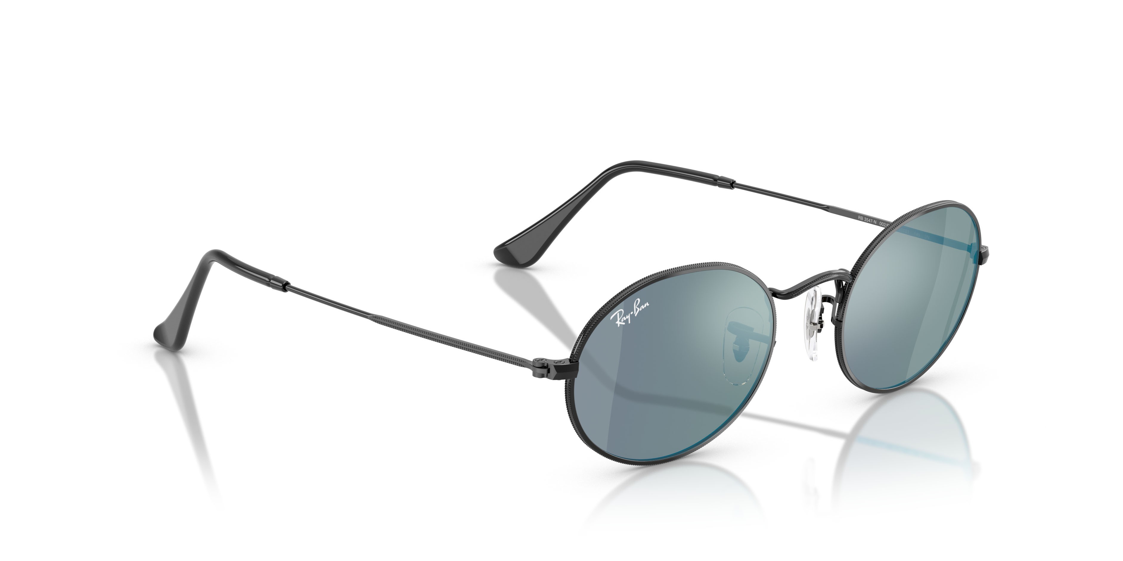 Sunglasses Ray-Ban Oval RB 3547N (002/8O) color nero shape oval 