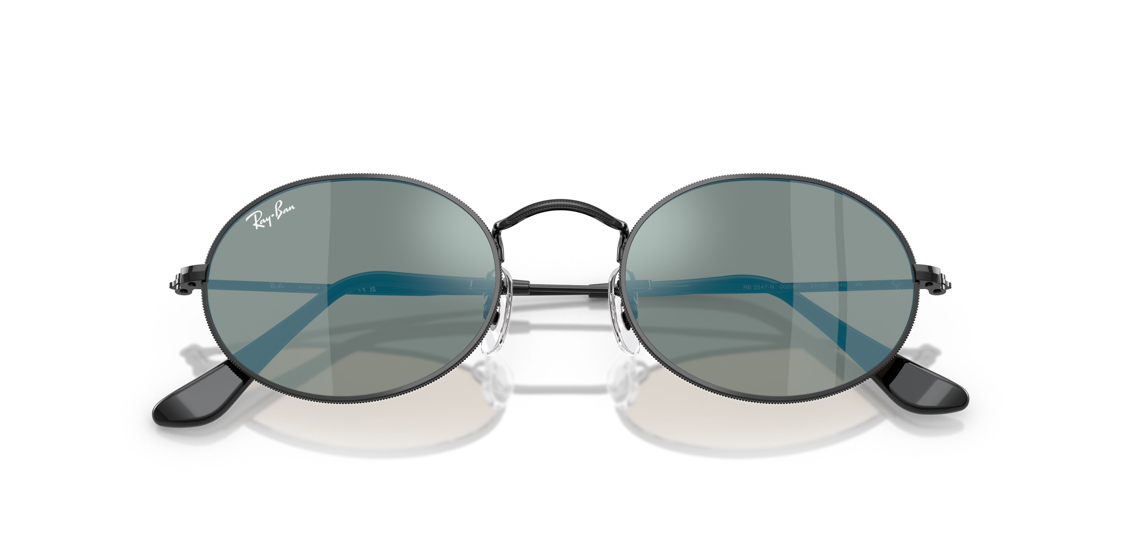 Sunglasses Ray-Ban Oval RB 3547N (002/8O) color nero shape oval 