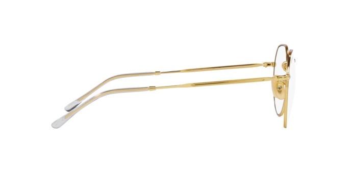 Occhiali da sole Ray-Ban Jack RB 3565 (001/GG) colore oro forma irregolare lenti clear/blue transition