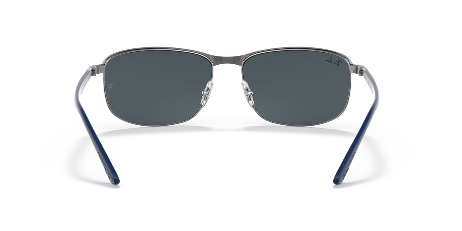 Sonnenbrillen Ray-Ban RB 3671 (9204R5) farbe blu su gunmetal form quadratisch gläser blu/grigio classic