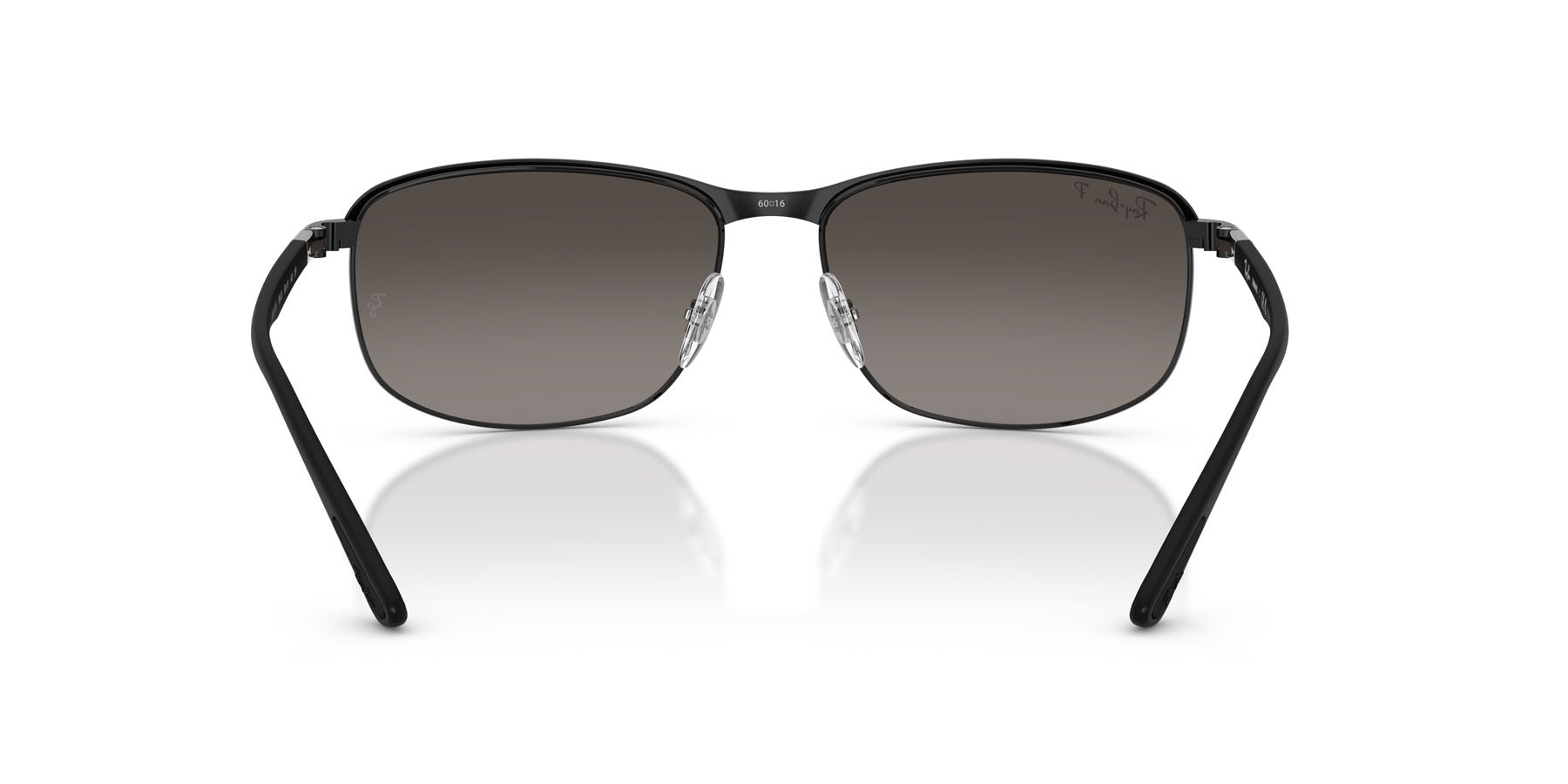 Sonnenbrillen Ray-Ban Chromance RB 3671CH (186/5J) farbe nero su nero form quadratisch gläser argento a specchio