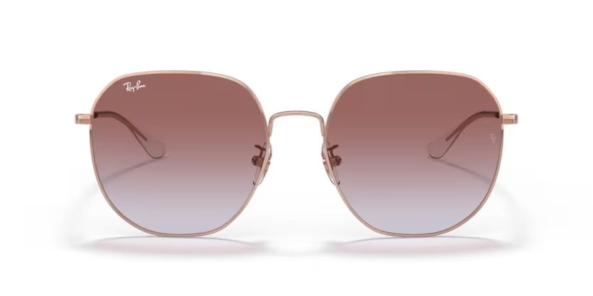 Sonnenbrillen Ray-Ban RB 3680D (9202I8) farbe oro rose form unregelmäßig gläser sfumato viola