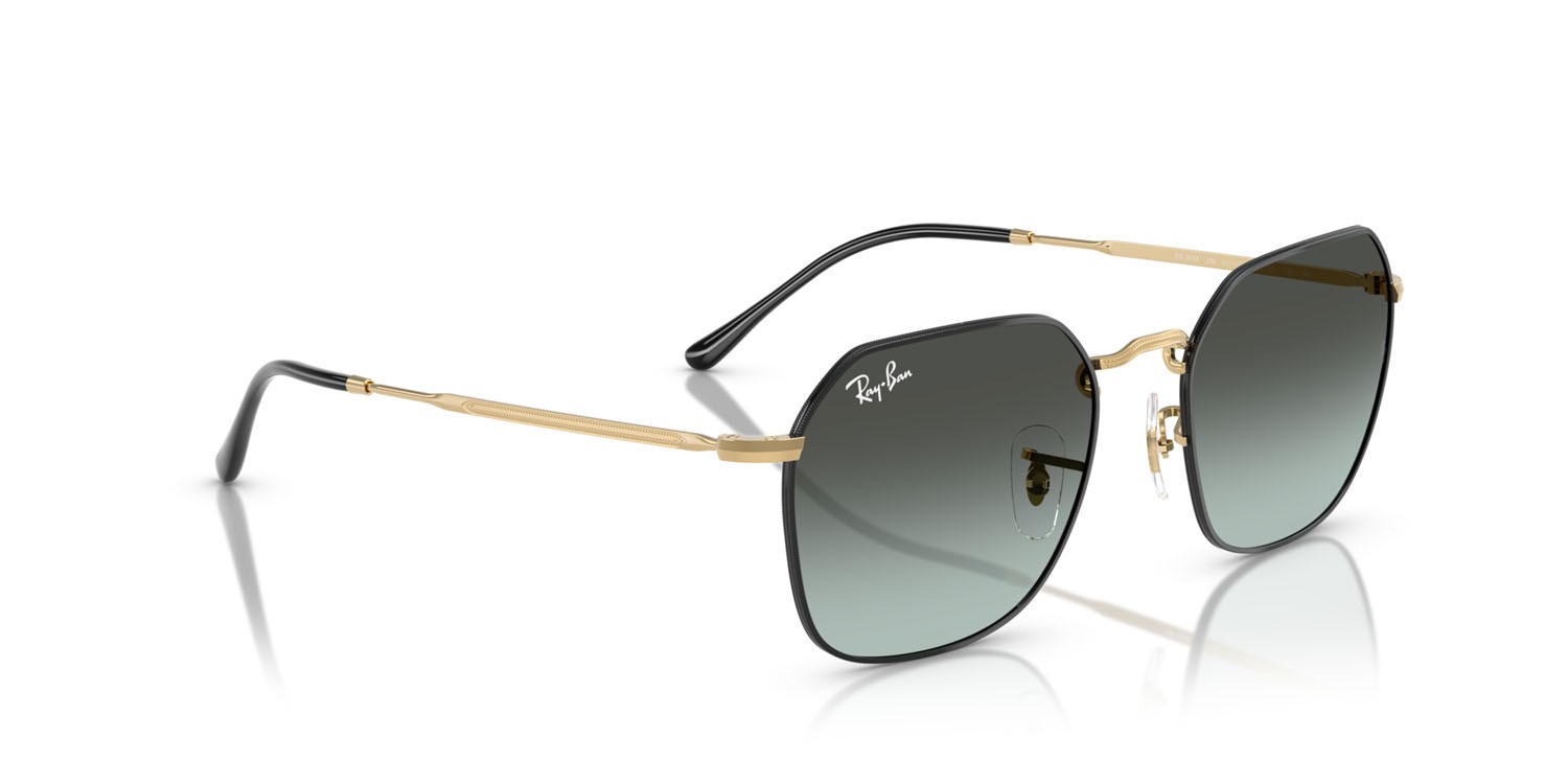 Sonnenbrillen Ray-Ban Jim RB 3694 (9271GK) farbe nero su arista form unregelmäßig gläser blu vintage sfumato nero
