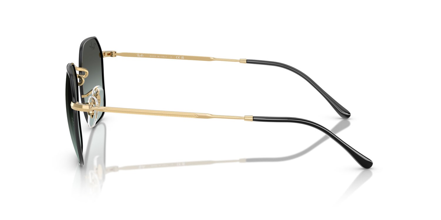 Sonnenbrillen Ray-Ban Jim RB 3694 (9271GK) farbe nero su arista form unregelmäßig gläser blu vintage sfumato nero