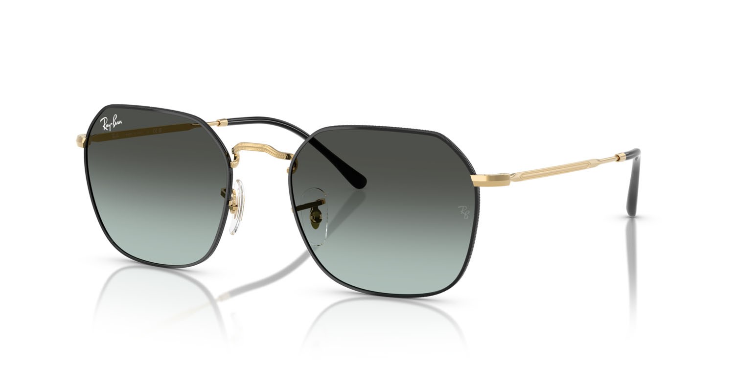 Sonnenbrillen Ray-Ban Jim RB 3694 (9271GK) farbe nero su arista form unregelmäßig gläser blu vintage sfumato nero