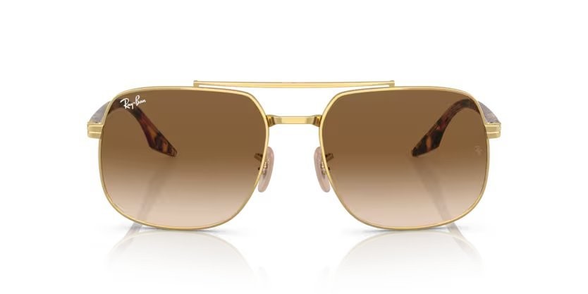 Sonnenbrillen Ray-Ban RB 3699 (001/51) farbe oro form quadratisch gläser marrone sfumato