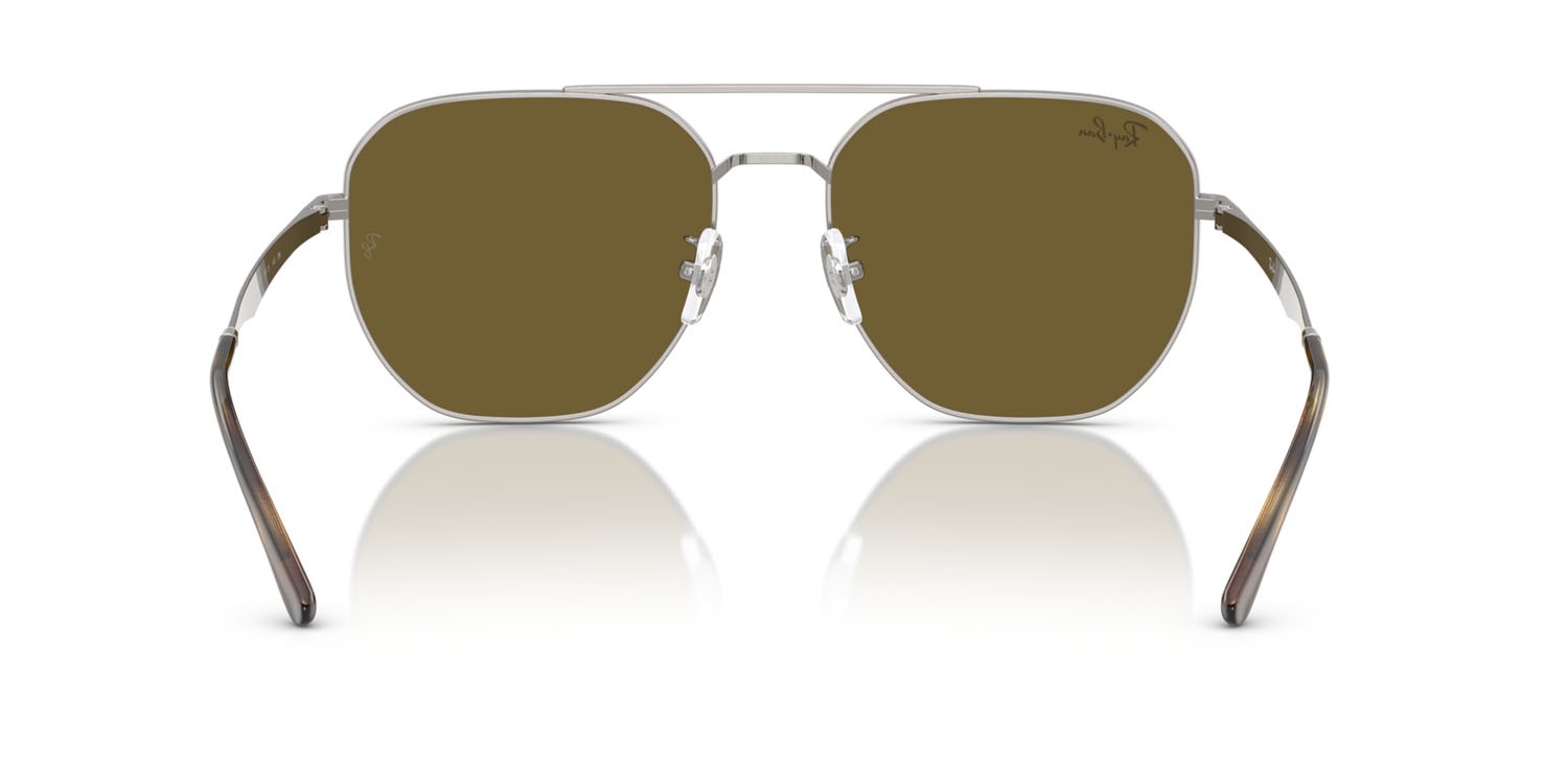 Sunglasses Ray-Ban RB 3724D (004/73) color gunmetal shape irregular lenses marrone scuro