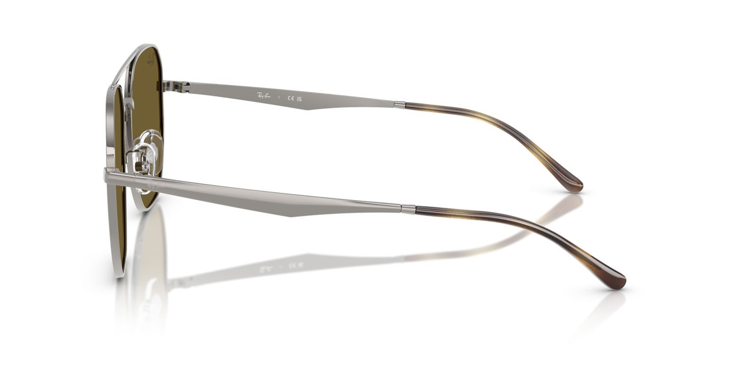 Sunglasses Ray-Ban RB 3724D (004/73) color gunmetal shape irregular lenses marrone scuro