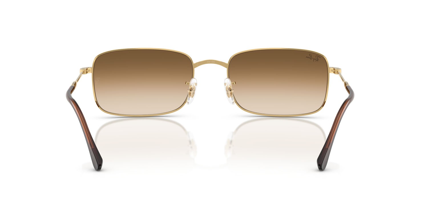 Sonnenbrillen Ray-Ban RB 3746 (001/51) farbe arista gold form rechteckig gläser trasparente sfumato marrone