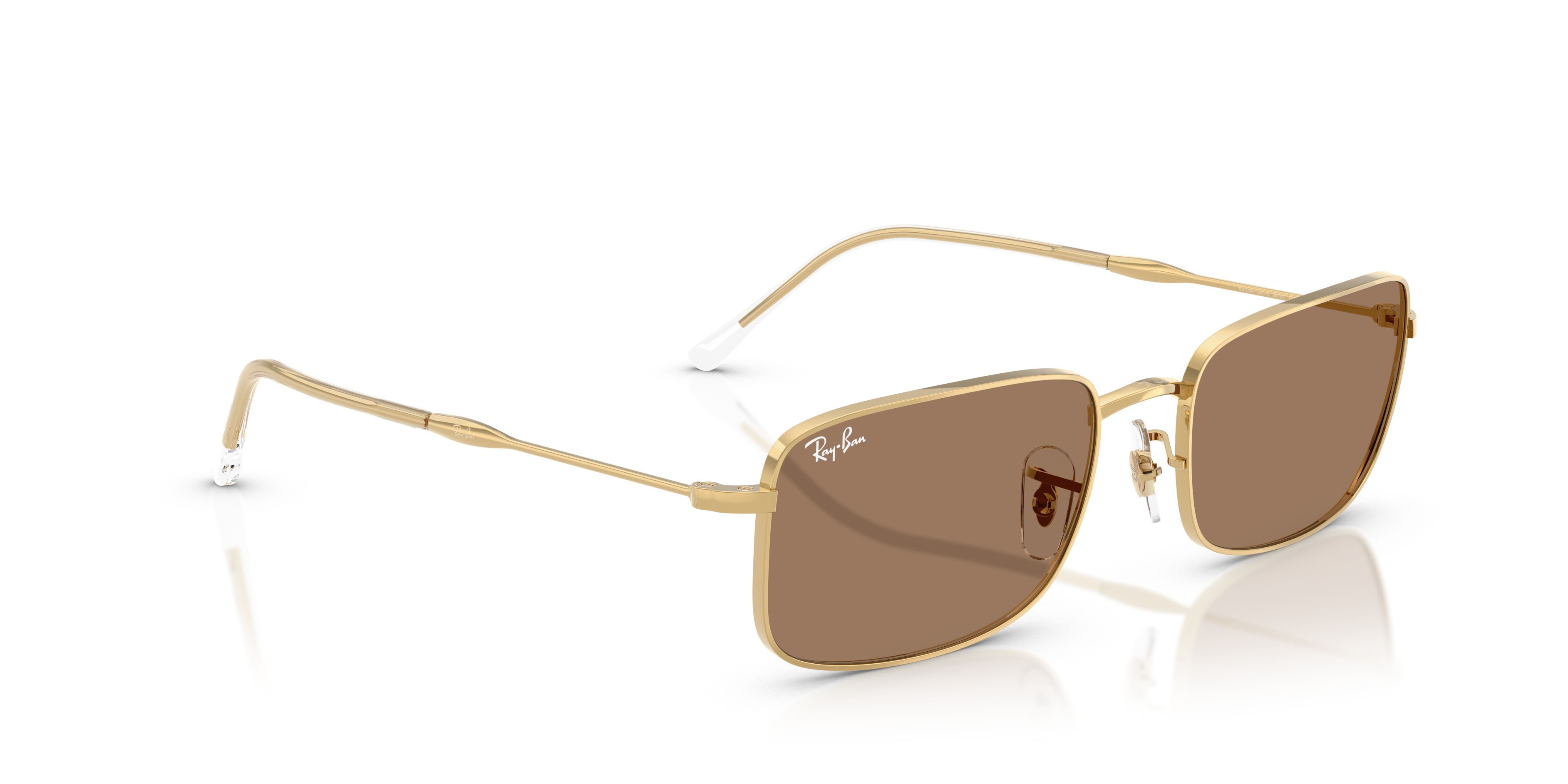 Sonnenbrillen Ray-Ban RB 3746 (001/73) farbe oro arista form rechteckig gläser marrone