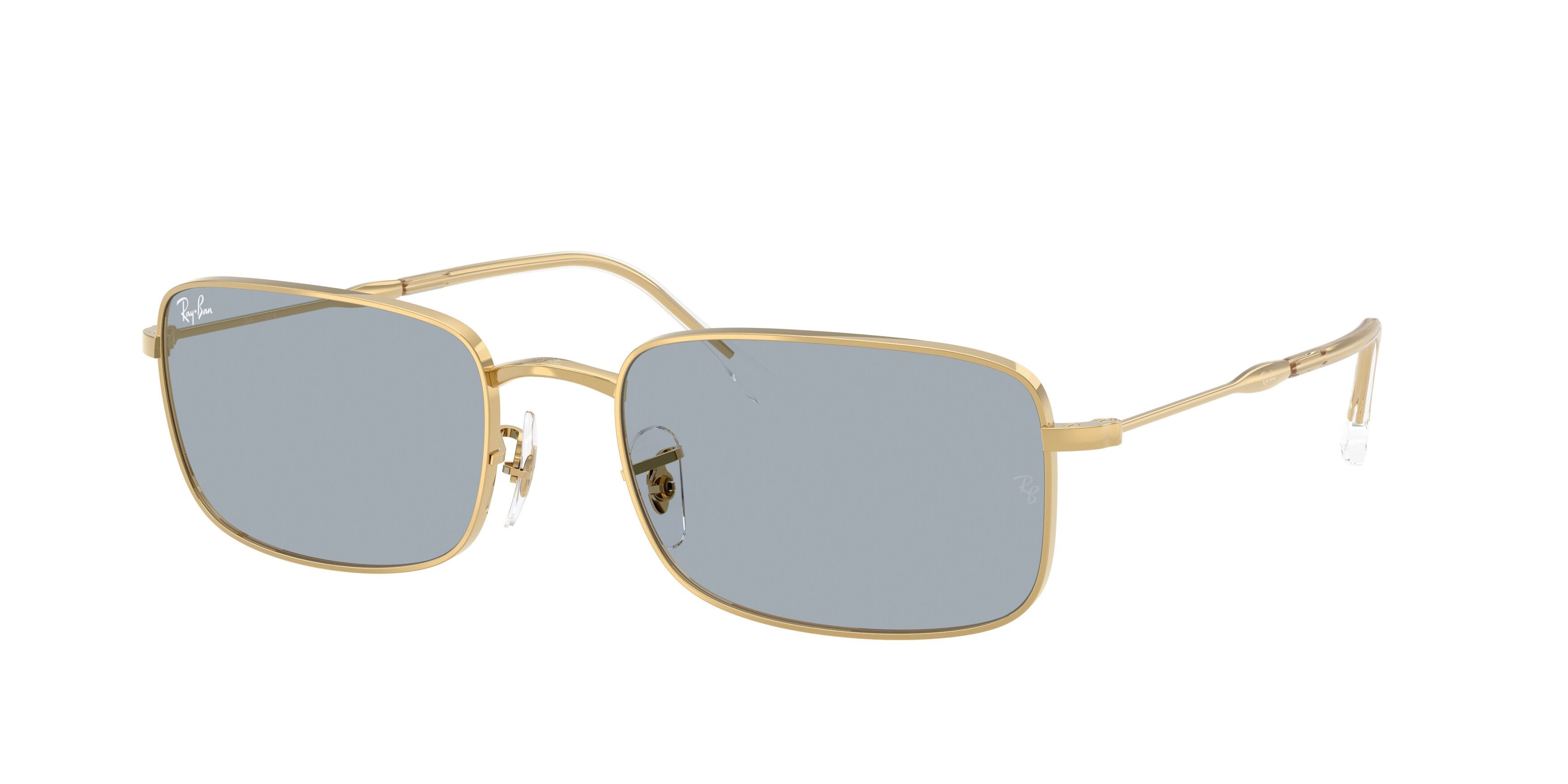 Sonnenbrillen Ray-Ban RB 3746 (001/R5) farbe oro arista form rechteckig gläser blu