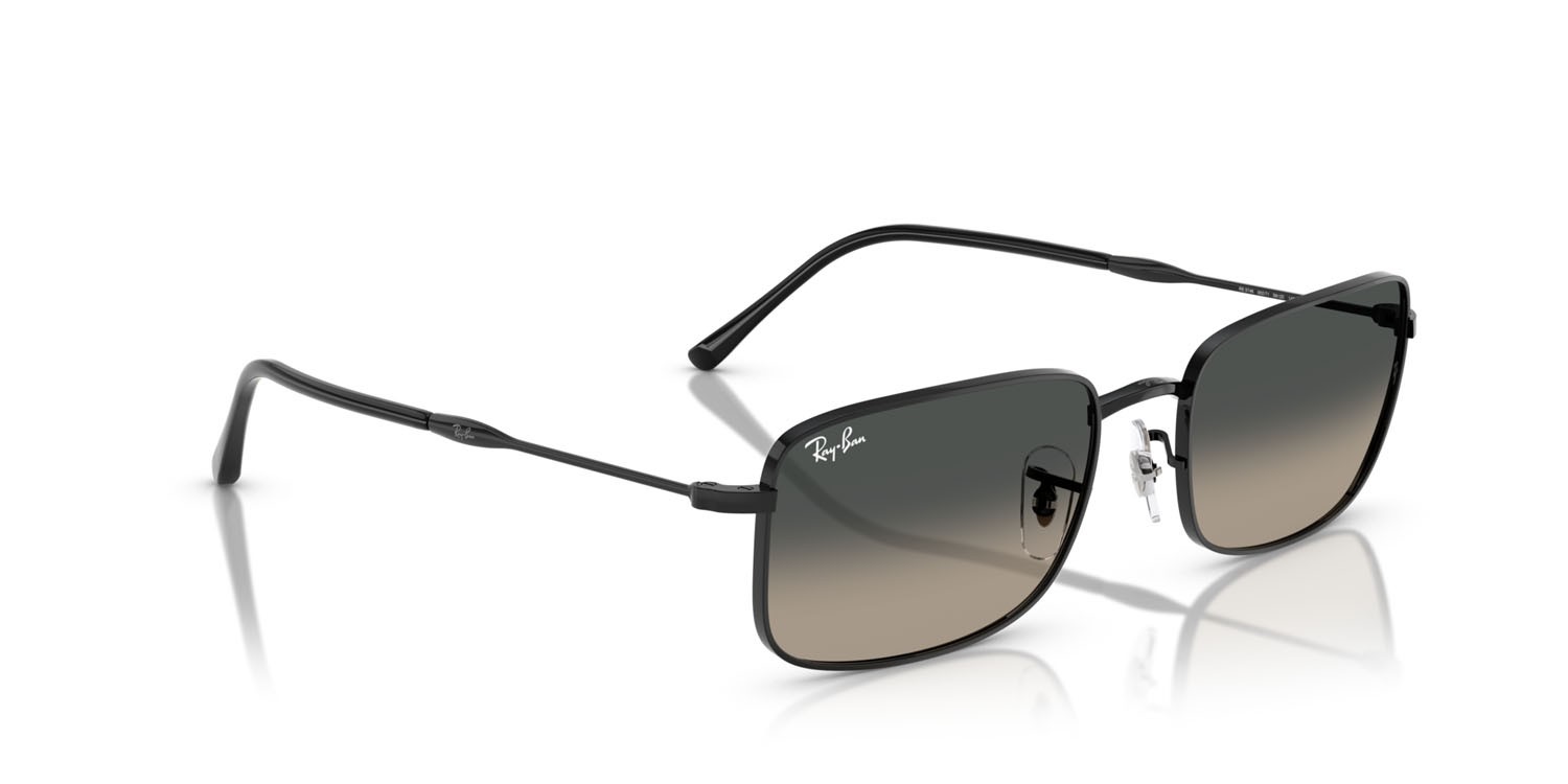 Sonnenbrillen Ray-Ban RB 3746 (002/71) farbe nero form rechteckig gläser grigio sfumato