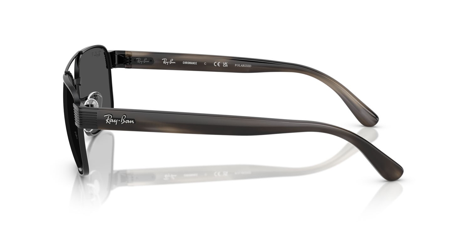 Sonnenbrillen Ray-Ban RB 3751CH (002/K8) farbe nero form quadratisch gläser polar grigio scuro
