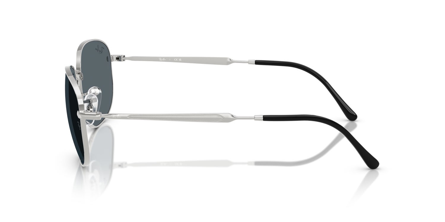 Sonnenbrillen Ray-Ban RB 3754 (003/R5) farbe argento form quadratisch gläser blu