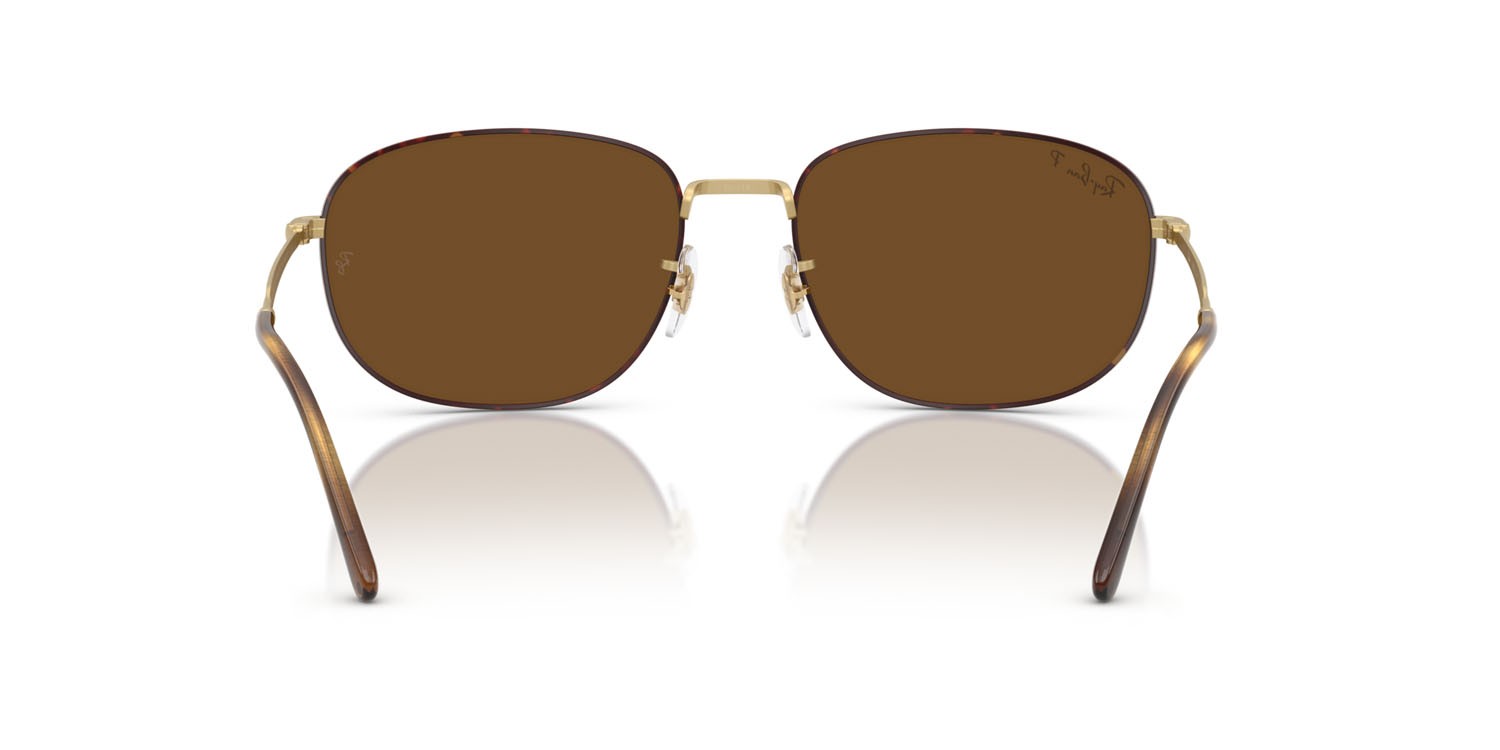 Sonnenbrillen Ray-Ban RB 3754 (927557) farbe havana opaco su oro arista opaco form quadratisch gläser polar marrone