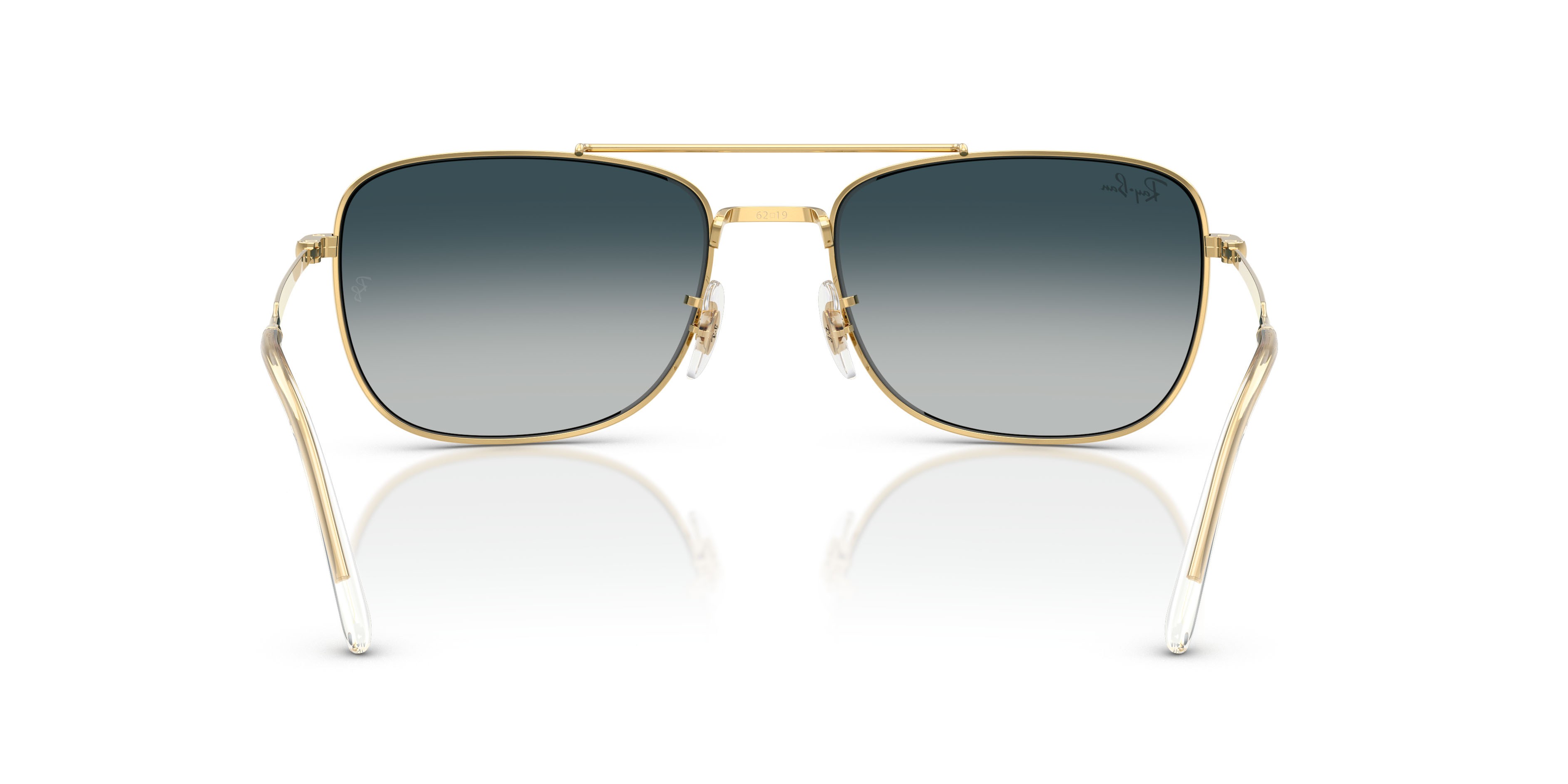 Sonnenbrillen Ray-Ban RB 3755 (920132) farbe oro arista form rechteckig gläser grigio sfumato blu