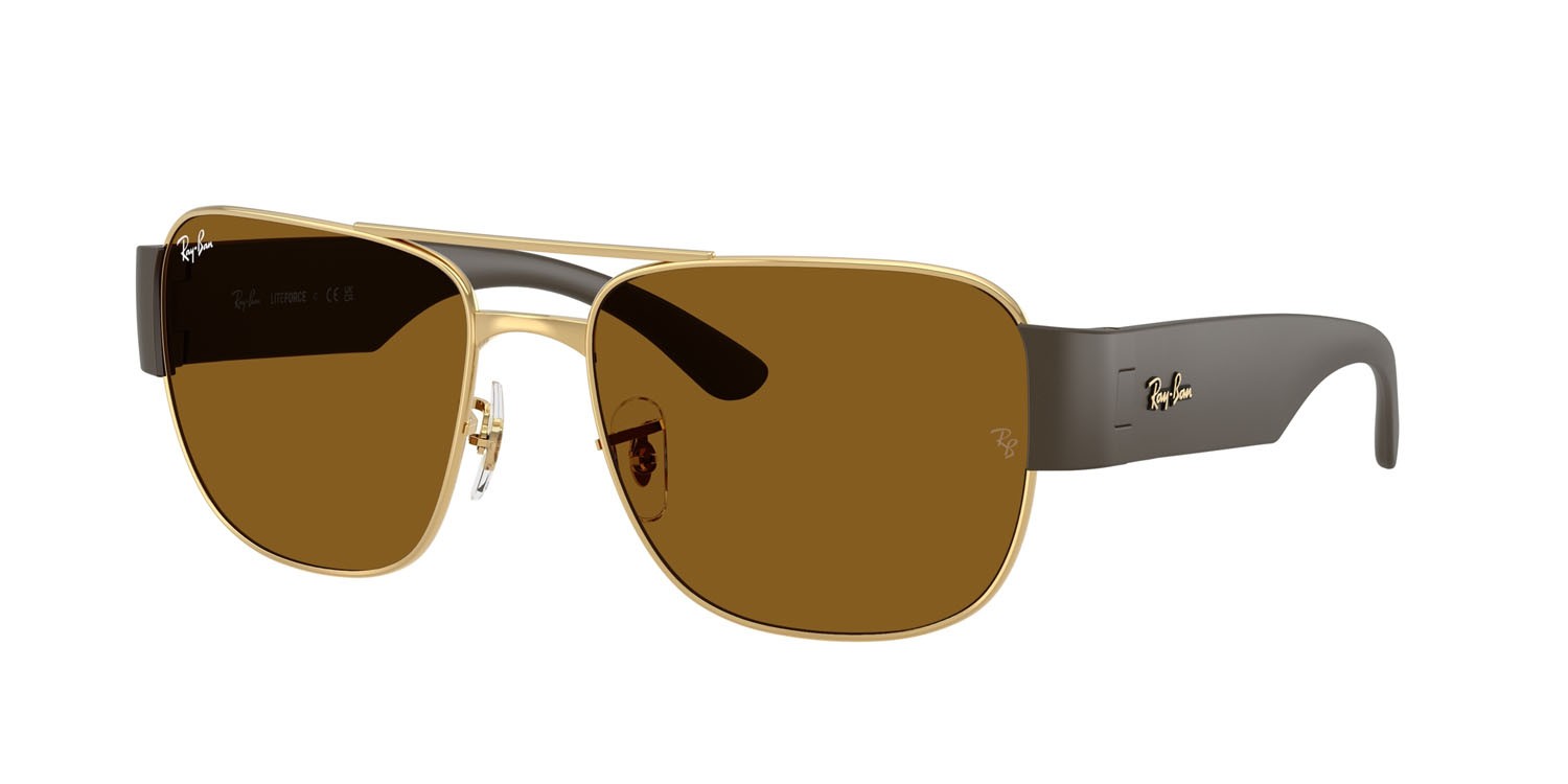 Sonnenbrillen Ray-Ban RB 3756 (001/33) farbe oro arista form quadratisch gläser marrone