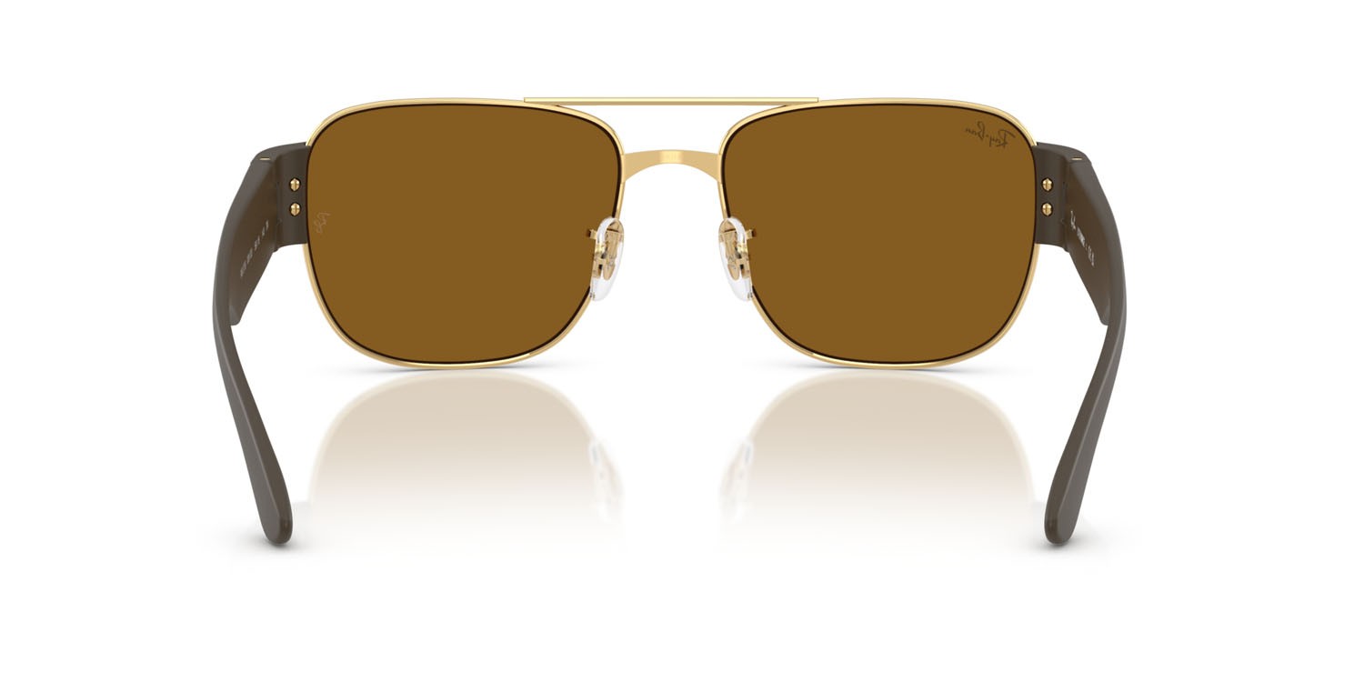 Sonnenbrillen Ray-Ban RB 3756 (001/33) farbe oro arista form quadratisch gläser marrone