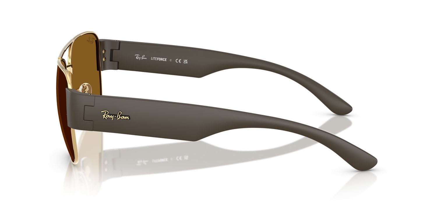 Sonnenbrillen Ray-Ban RB 3756 (001/33) farbe oro arista form quadratisch gläser marrone