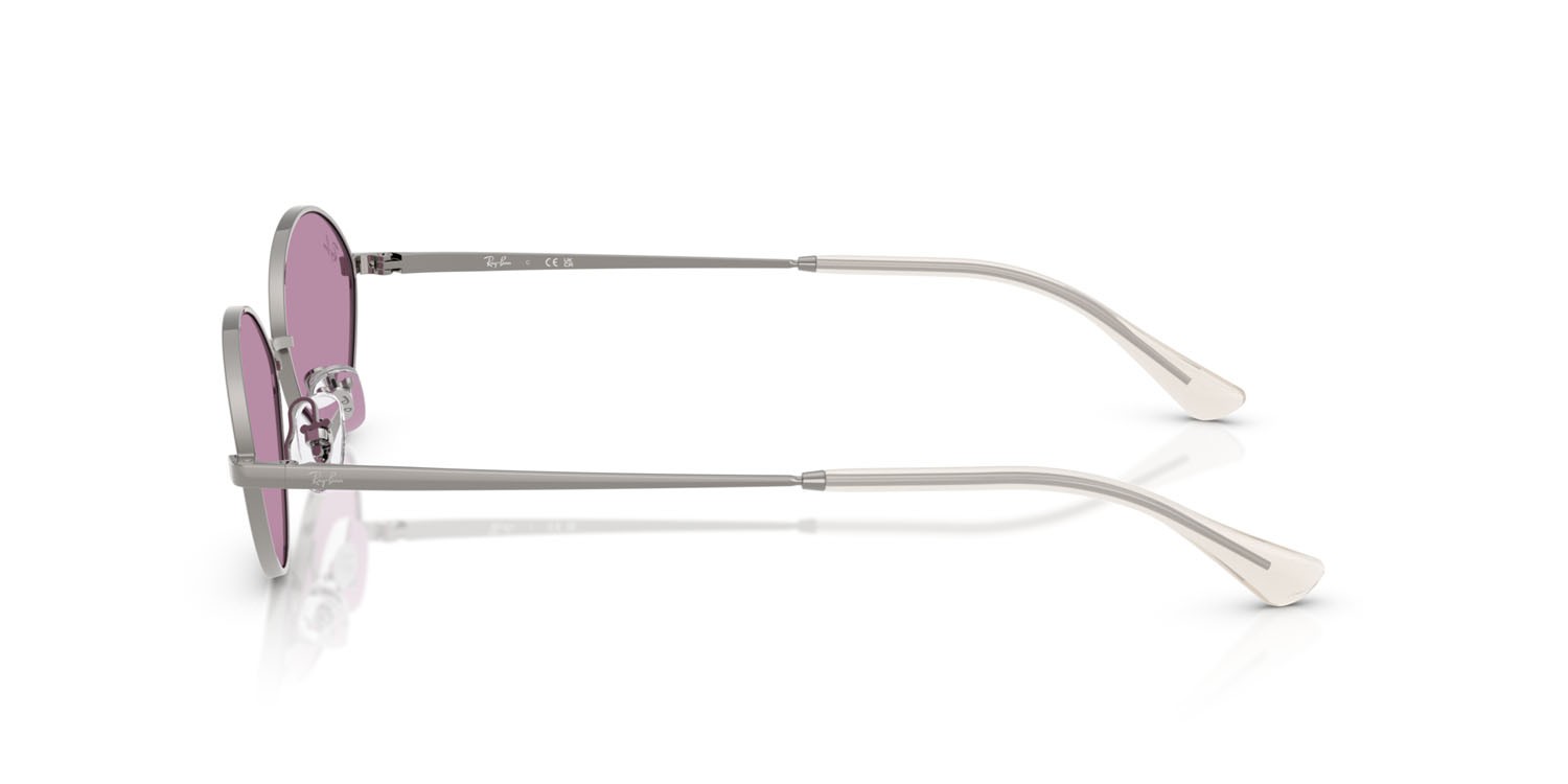 Sonnenbrillen Ray-Ban Kai RB 3757 (004/69) farbe gunmetal form oval gläser violetto scuro