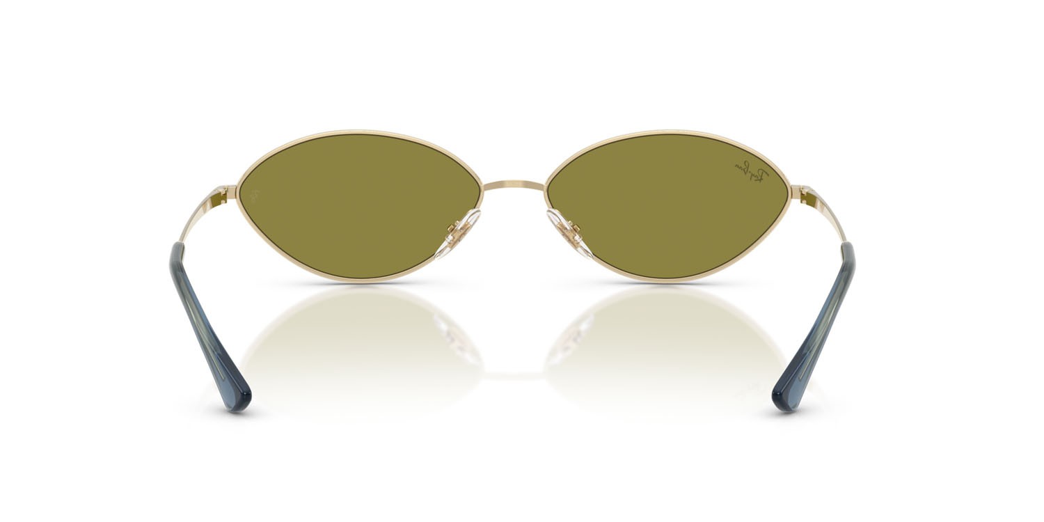 Sonnenbrillen Ray-Ban Kai RB 3757 (9213/2) farbe oro pallido form oval gläser verde