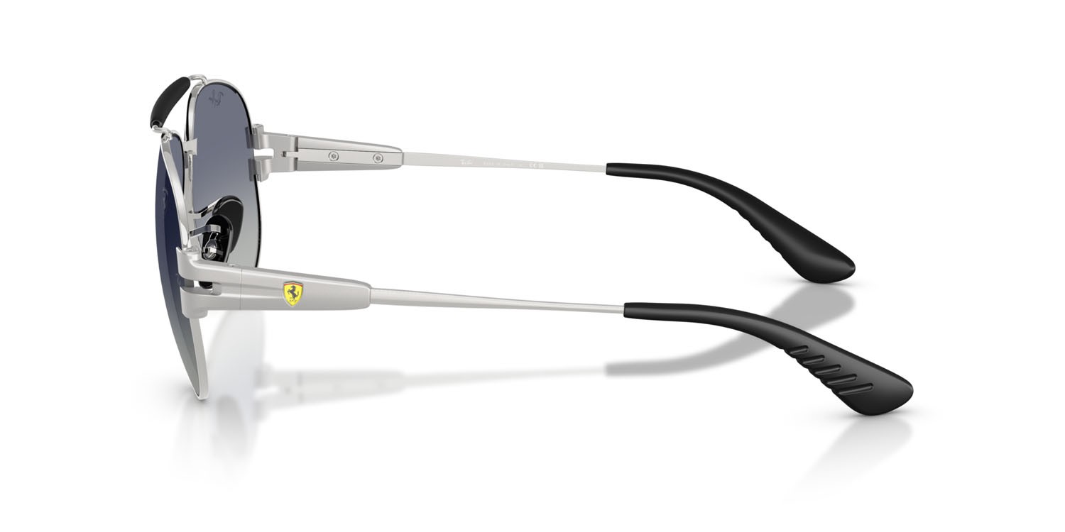 Sonnenbrillen Ray-Ban Scuderia Ferrari RB 3762M (F1224L) farbe argento form pantos gläser blu sfumato grigio