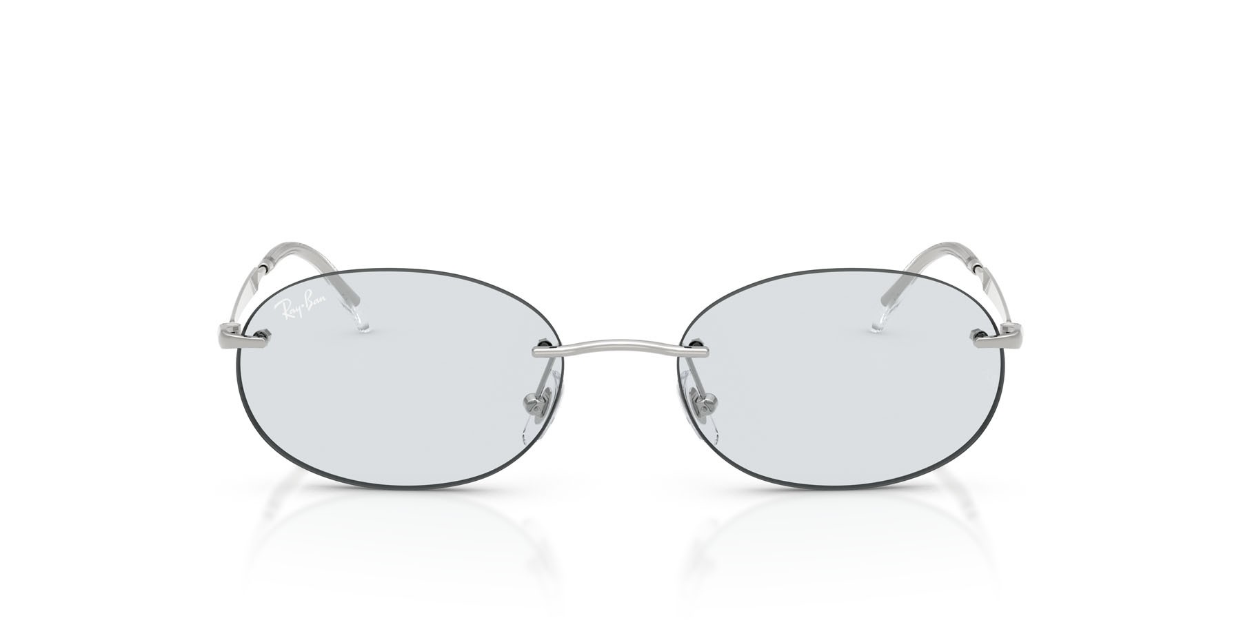 Sonnenbrillen Ray-Ban RB 3767 (003/MF) farbe argento form oval gläser zaffiro