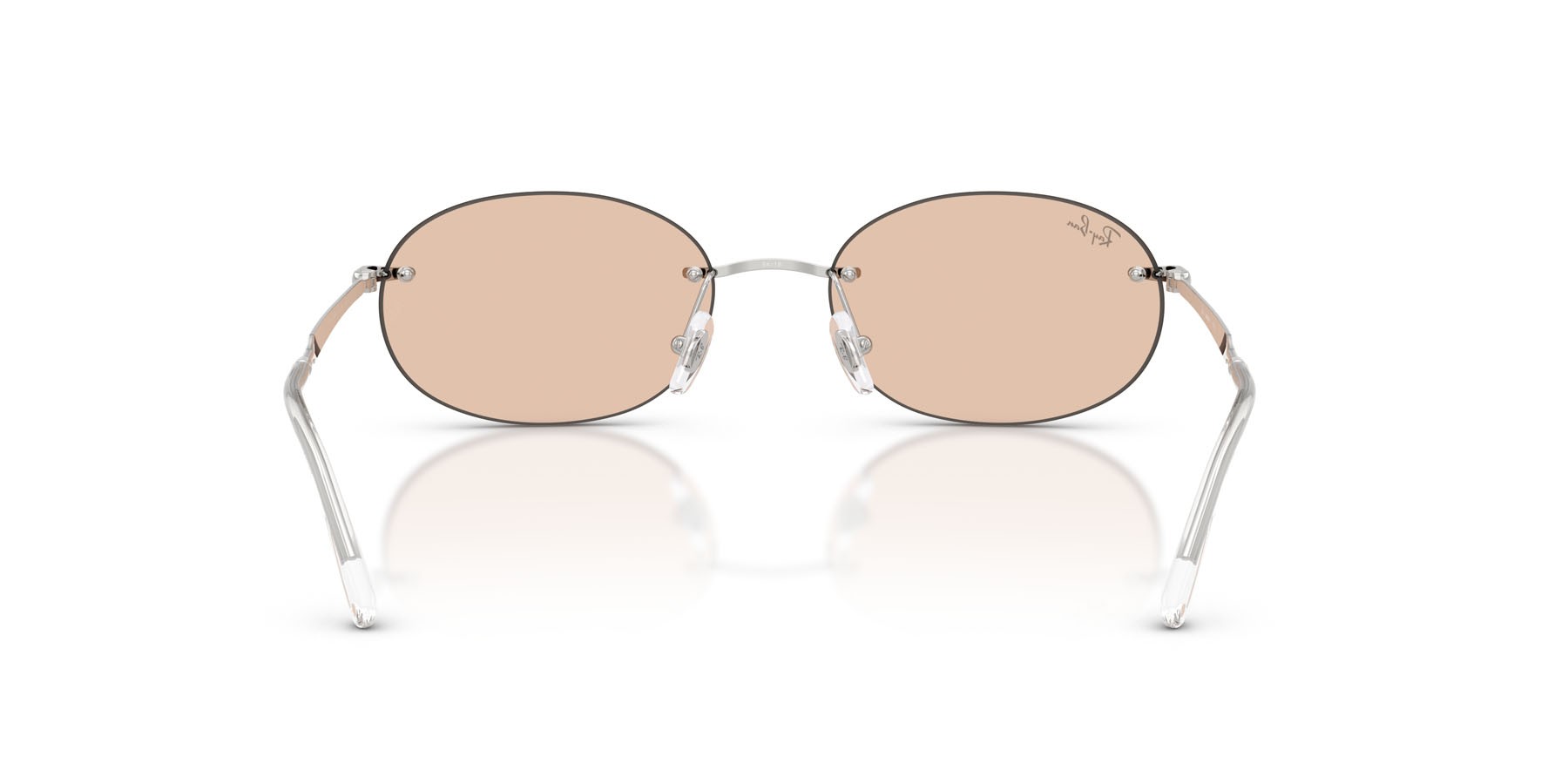 Occhiali da sole Ray-Ban RB 3767 (003/MG) colore argento forma ovale lenti ambra