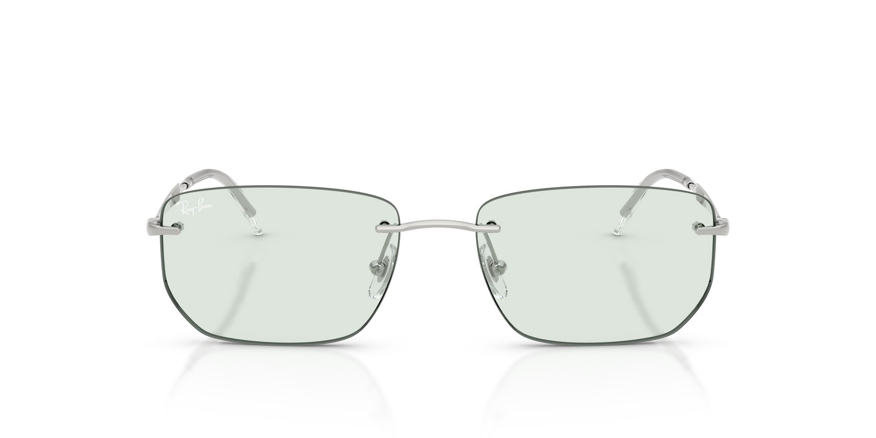 Sonnenbrillen Ray-Ban RB 3768 (003/M1) farbe argento form unregelmäßig gläser smeraldo