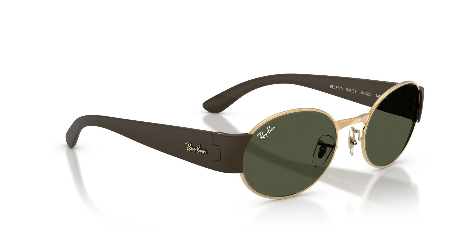 Sonnenbrillen Ray-Ban RB 3770 (001/31) farbe oro form oval gläser verde