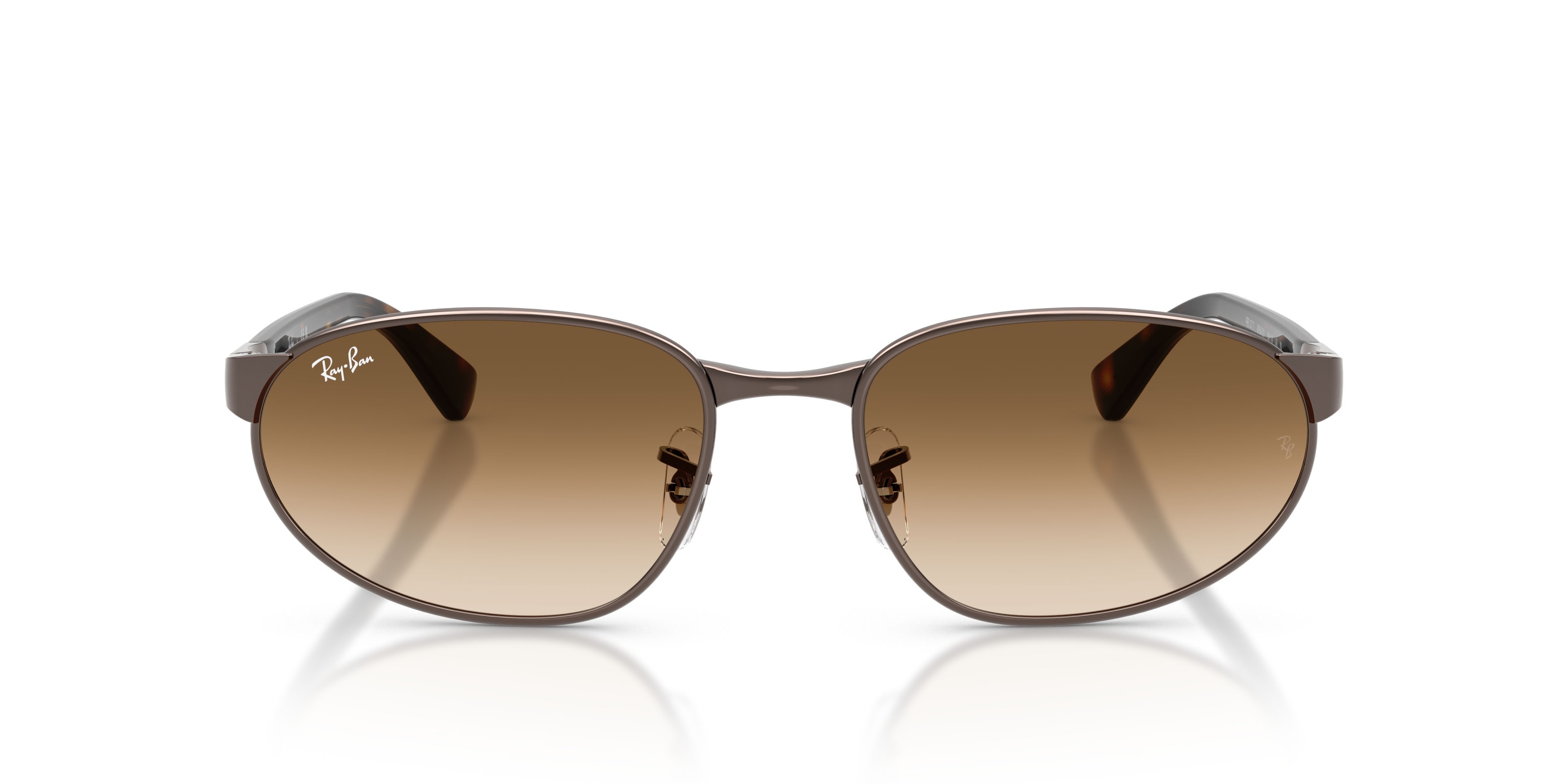 Sonnenbrillen Ray-Ban RB 3777 (925932) farbe rame form unregelmäßig gläser trasparente sfumato marrone