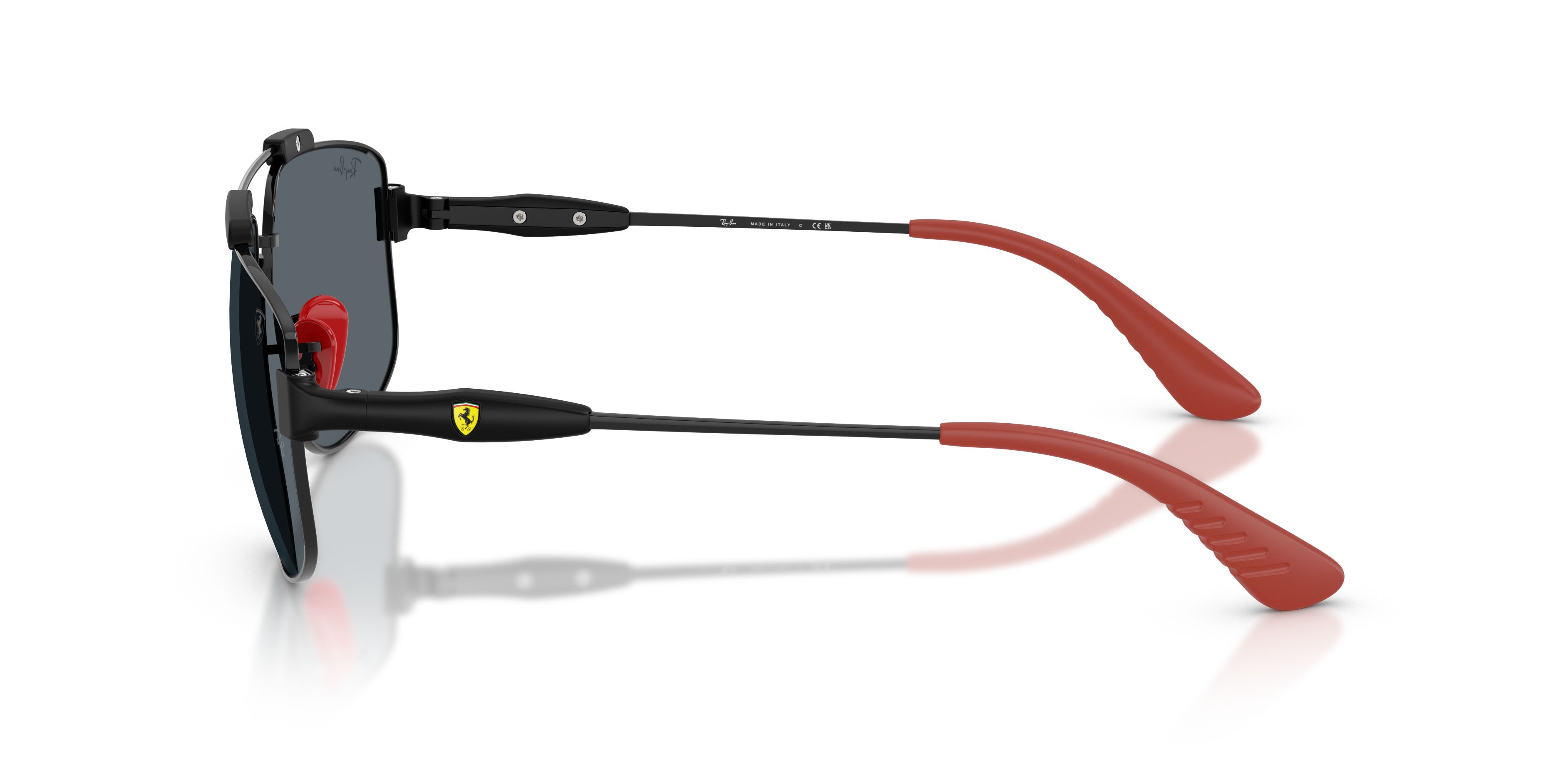 Sonnenbrillen Ray-Ban Scuderia Ferrari RB 3789M (F139R5) farbe nero form quadratisch gläser blu