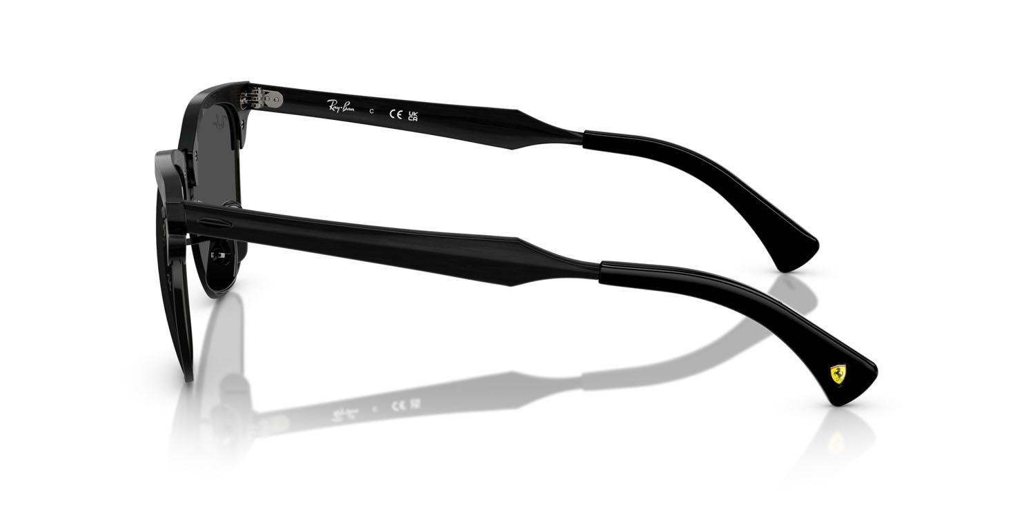 Sonnenbrillen Ray-Ban Scuderia Ferrari RB 3807M (F111B1) farbe nero spazzolato su nero form quadratisch gläser grigio scuro