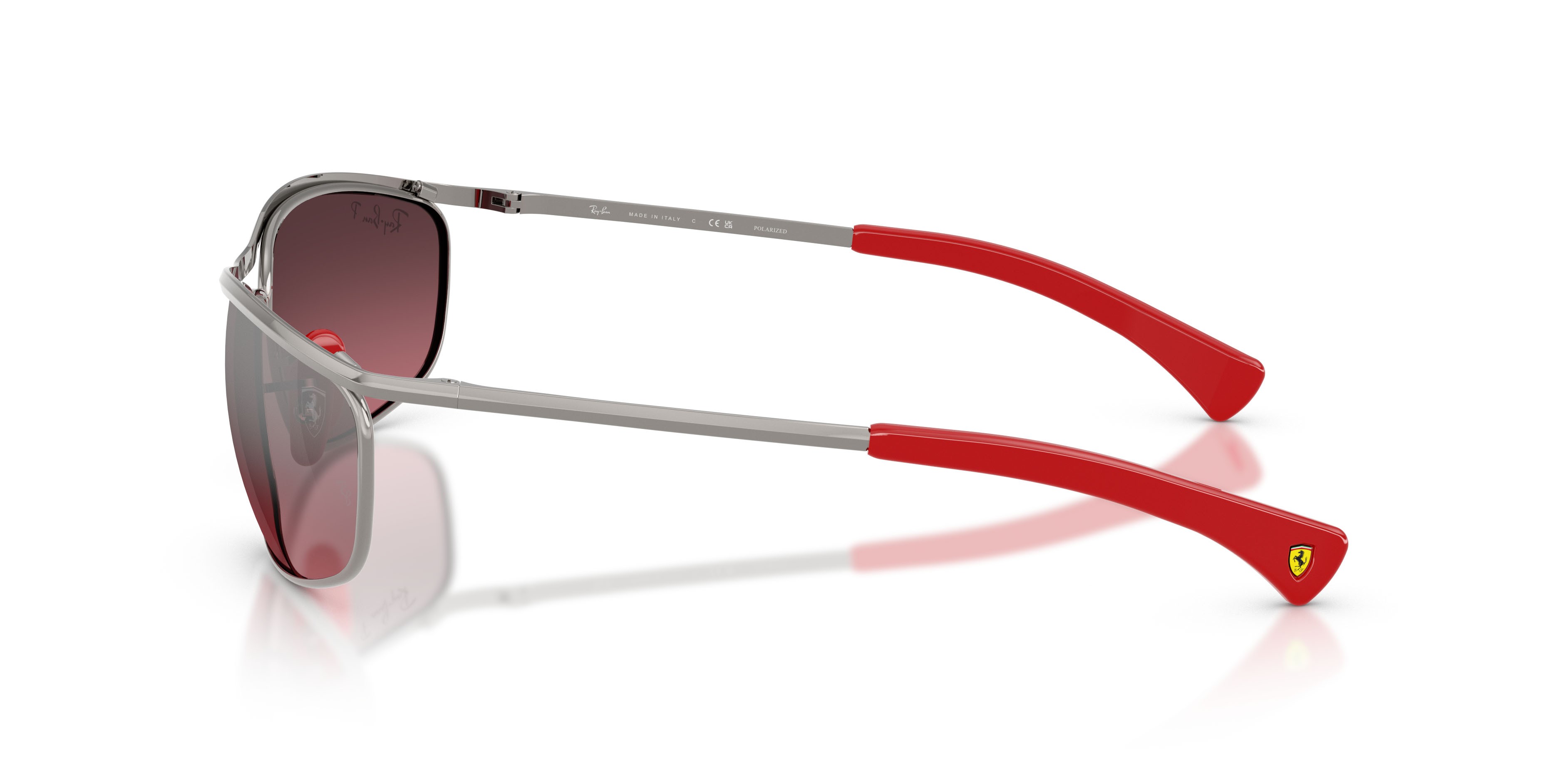 Sonnenbrillen Ray-Ban Scuderia Ferrari RB 3819M (F0017A) farbe gunmetal form oval gläser viola