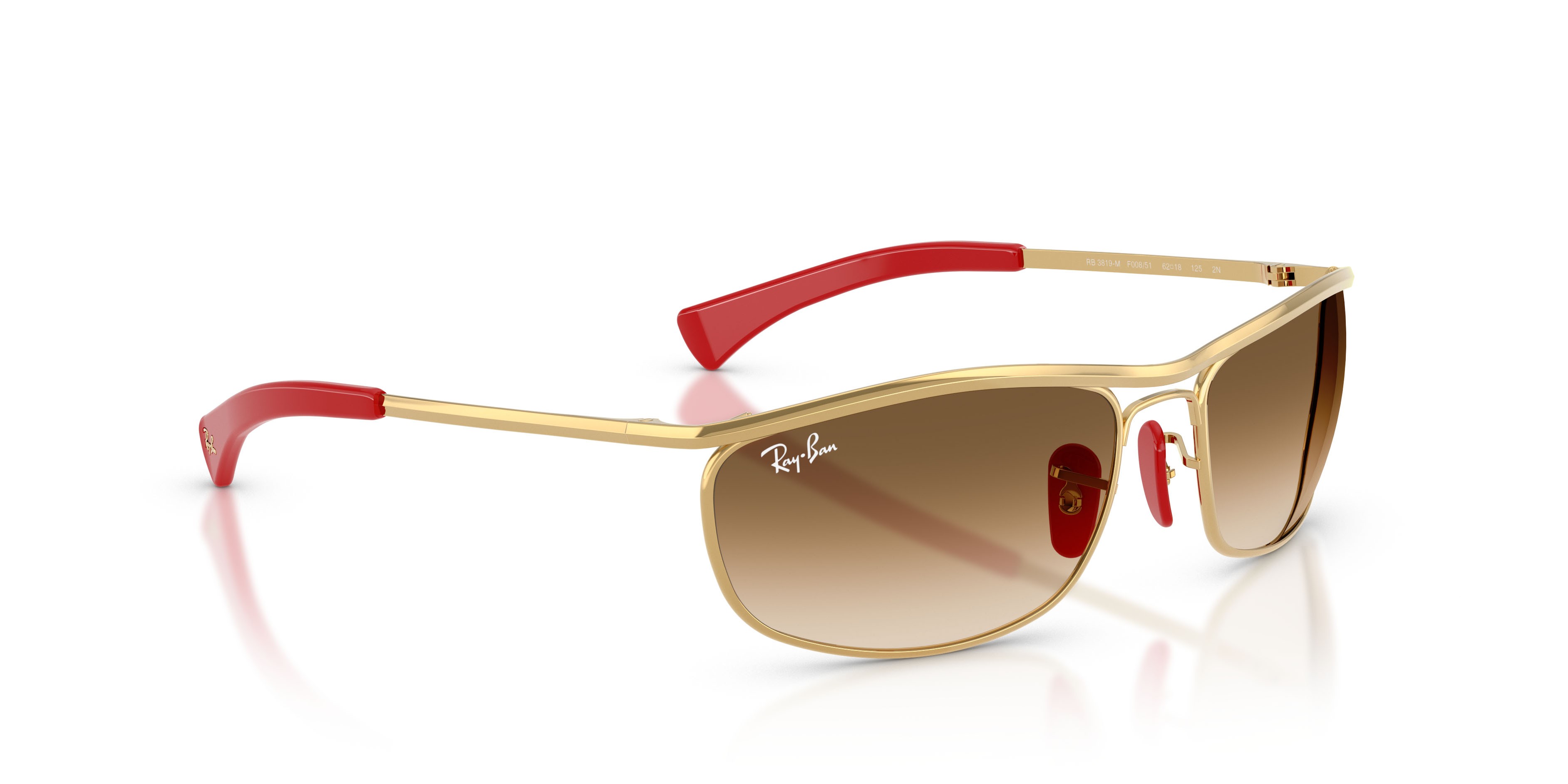 Sonnenbrillen Ray-Ban Scuderia Ferrari RB 3819M (F00851) farbe oro form oval gläser marrone