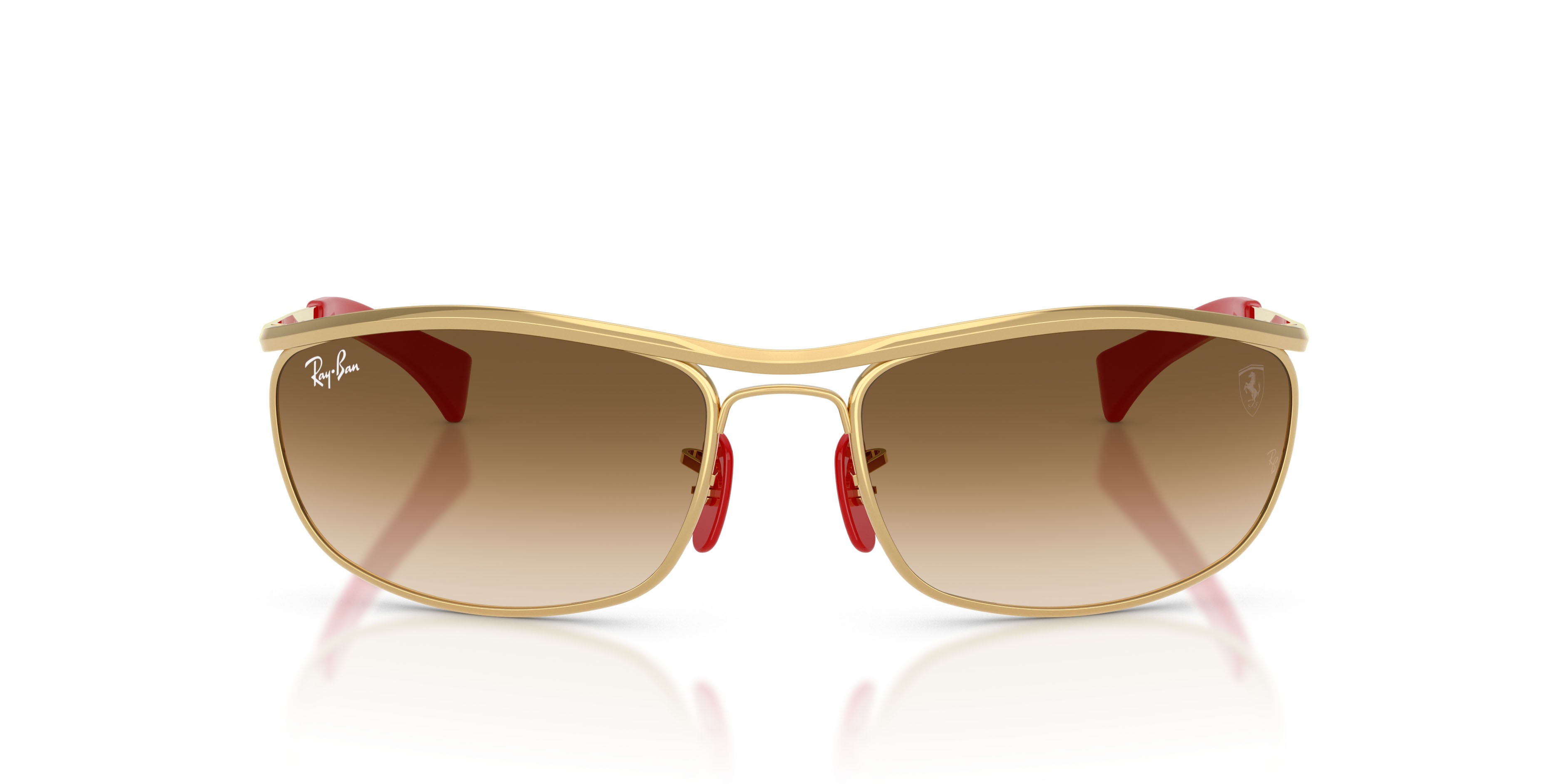 Sonnenbrillen Ray-Ban Scuderia Ferrari RB 3819M (F00851) farbe oro form oval gläser marrone