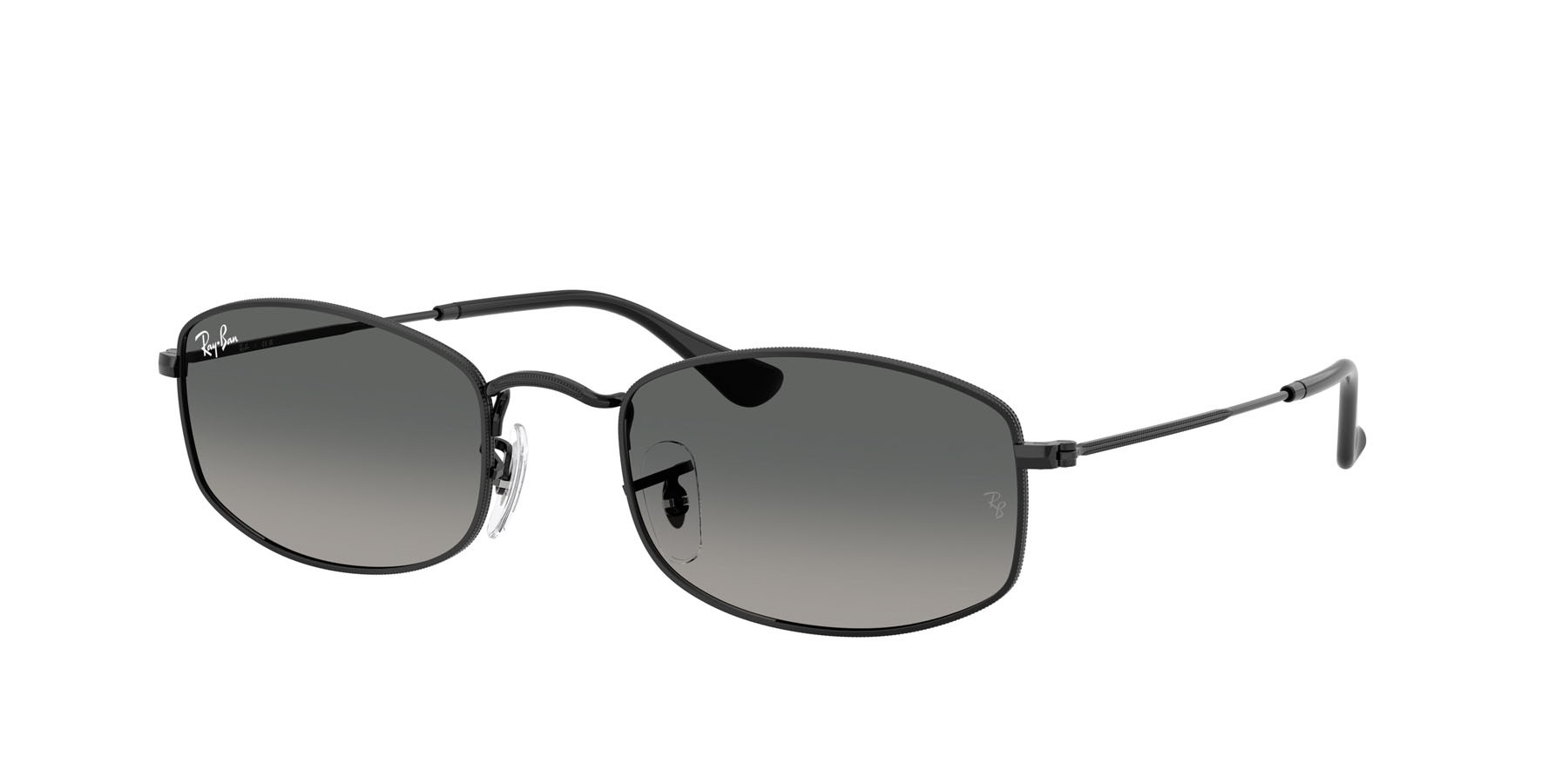Sonnenbrillen Ray-Ban RB 3832 (002/71) farbe nero form unregelmäßig gläser grigio sfumato