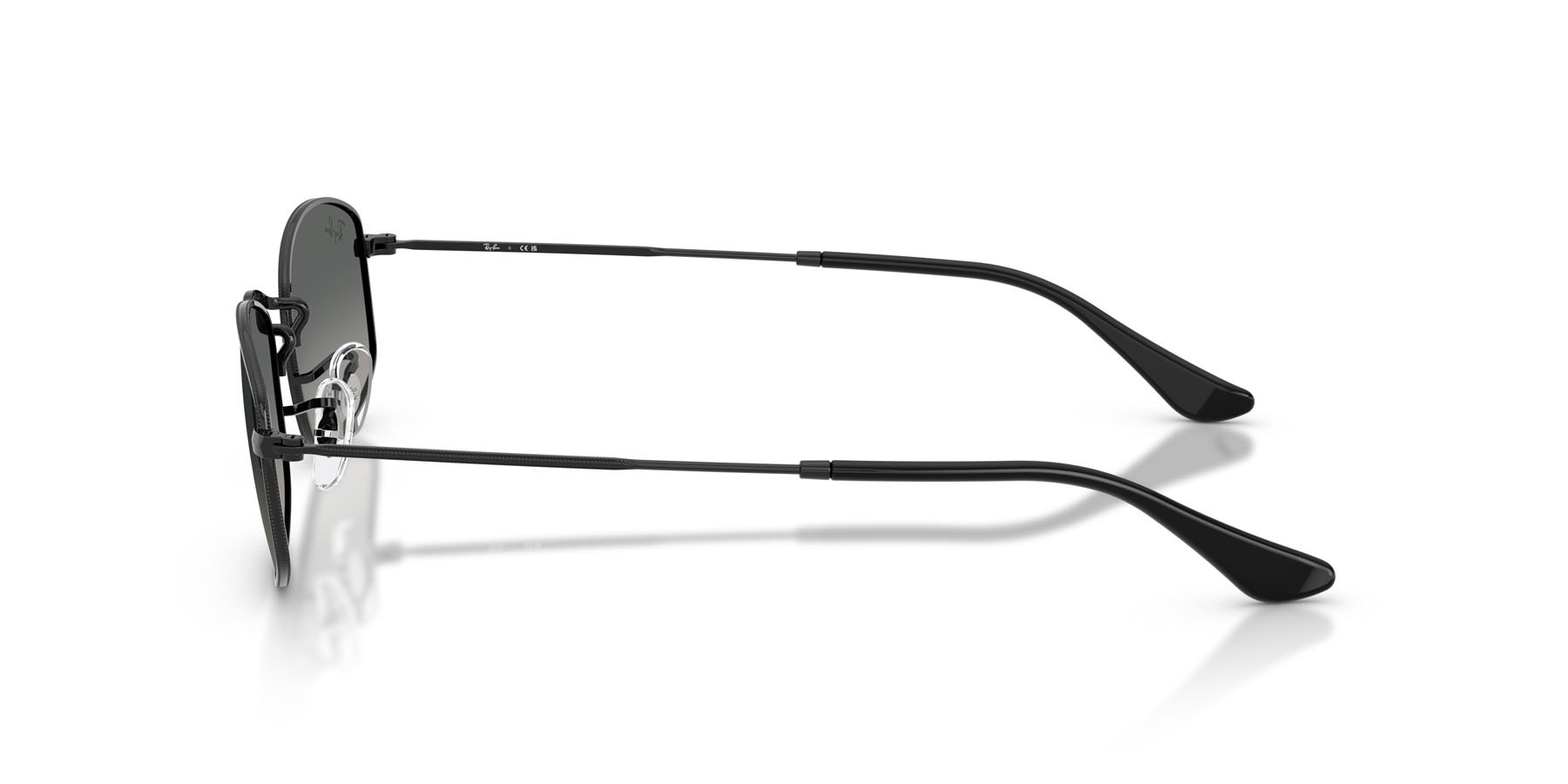 Sonnenbrillen Ray-Ban RB 3832 (002/71) farbe nero form unregelmäßig gläser grigio sfumato